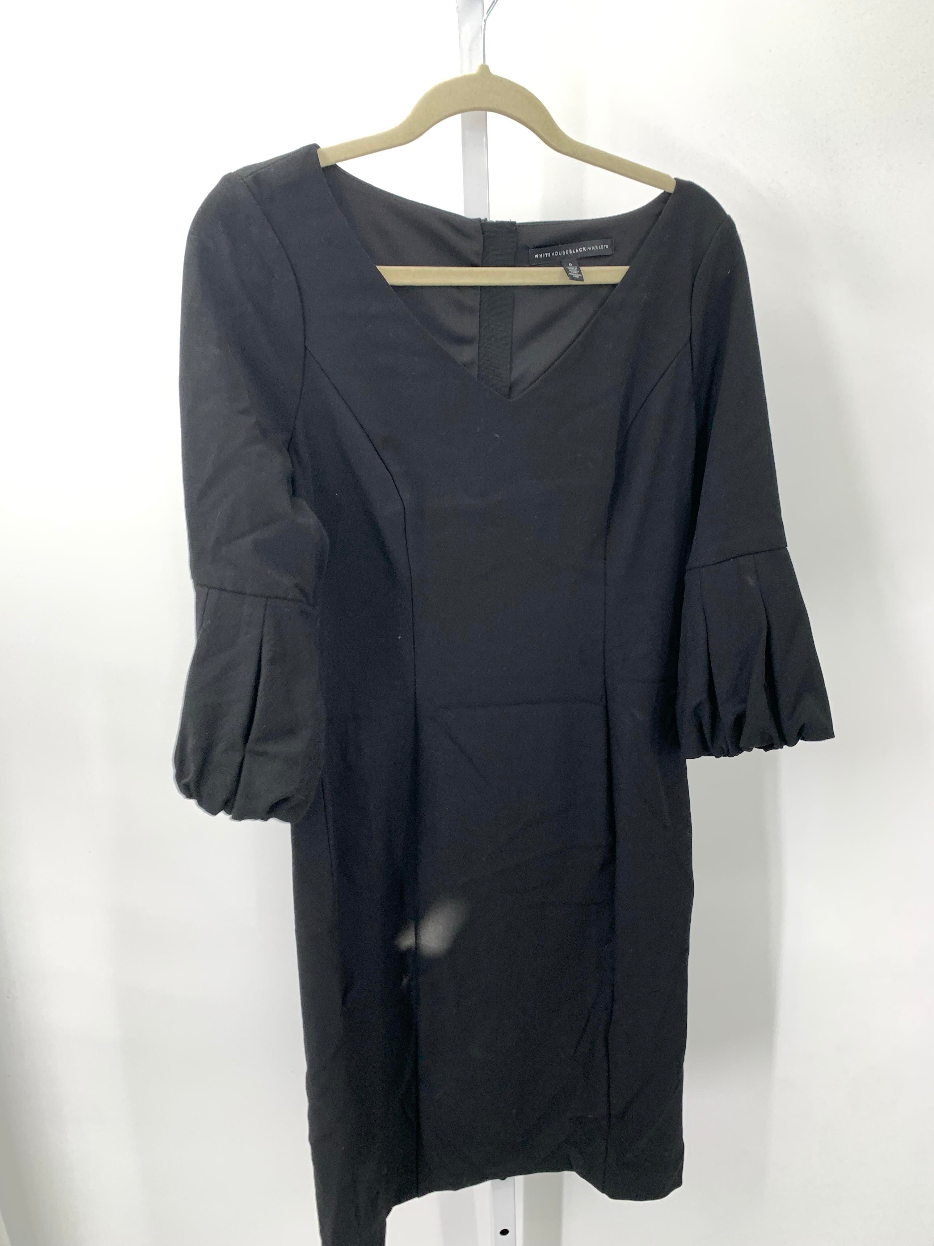 White House Black Size 6 Misses 3/4 Sleeve Dress