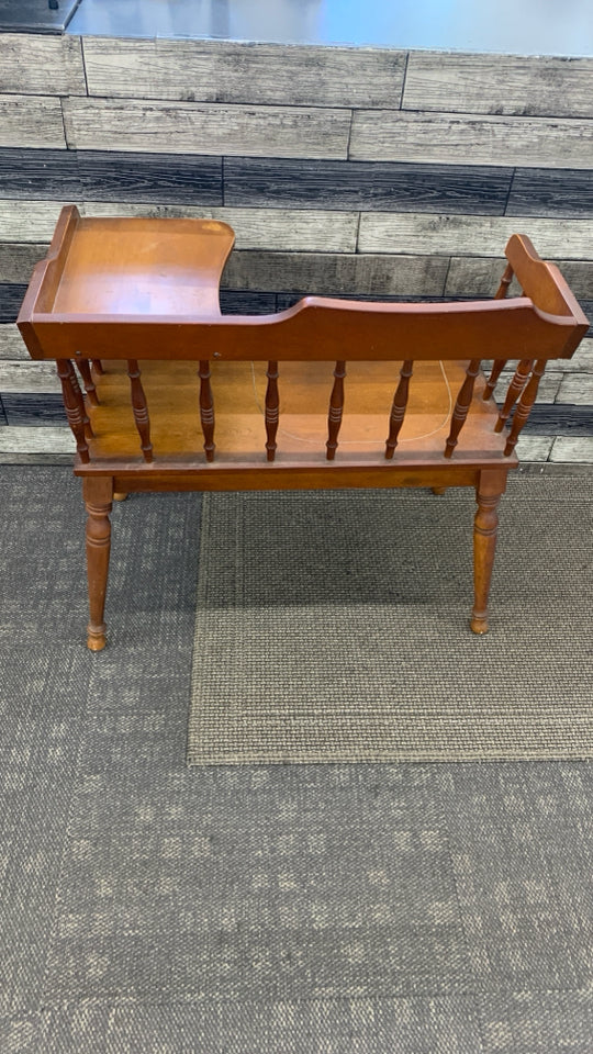 VTG WOODEN TELEPHONE TABLE.
