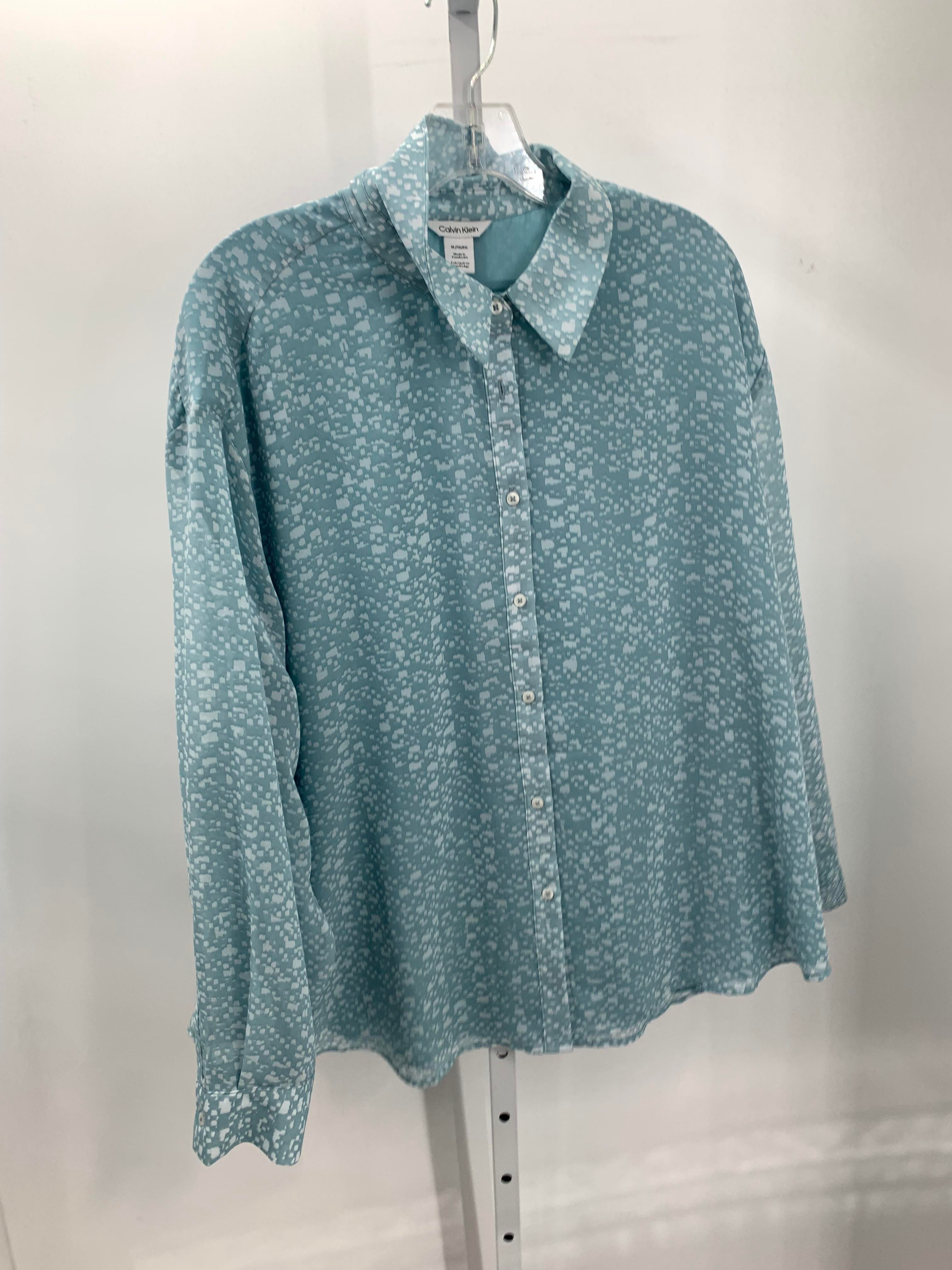 Calvin Klein Size Extra Large Misses Long Sleeve Shirt
