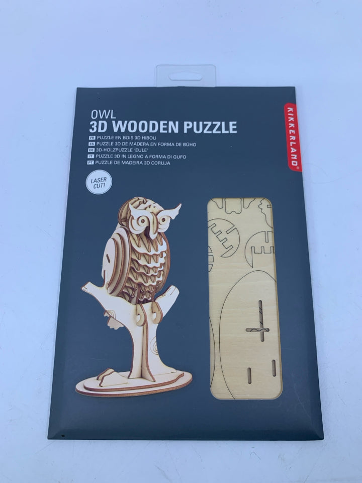 NIP 3D WOODEN PUZZLE OWL.