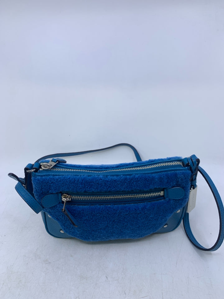 Coach Small Rhyder Prochette in Shearling- New Without Tags