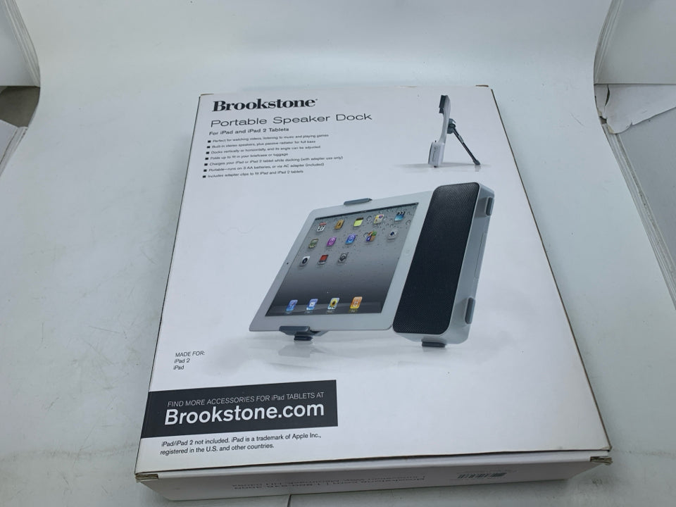 NIB PORTABLE SPEAKER DOCK FOR IPAD/ IPAD 2 TABLETS.