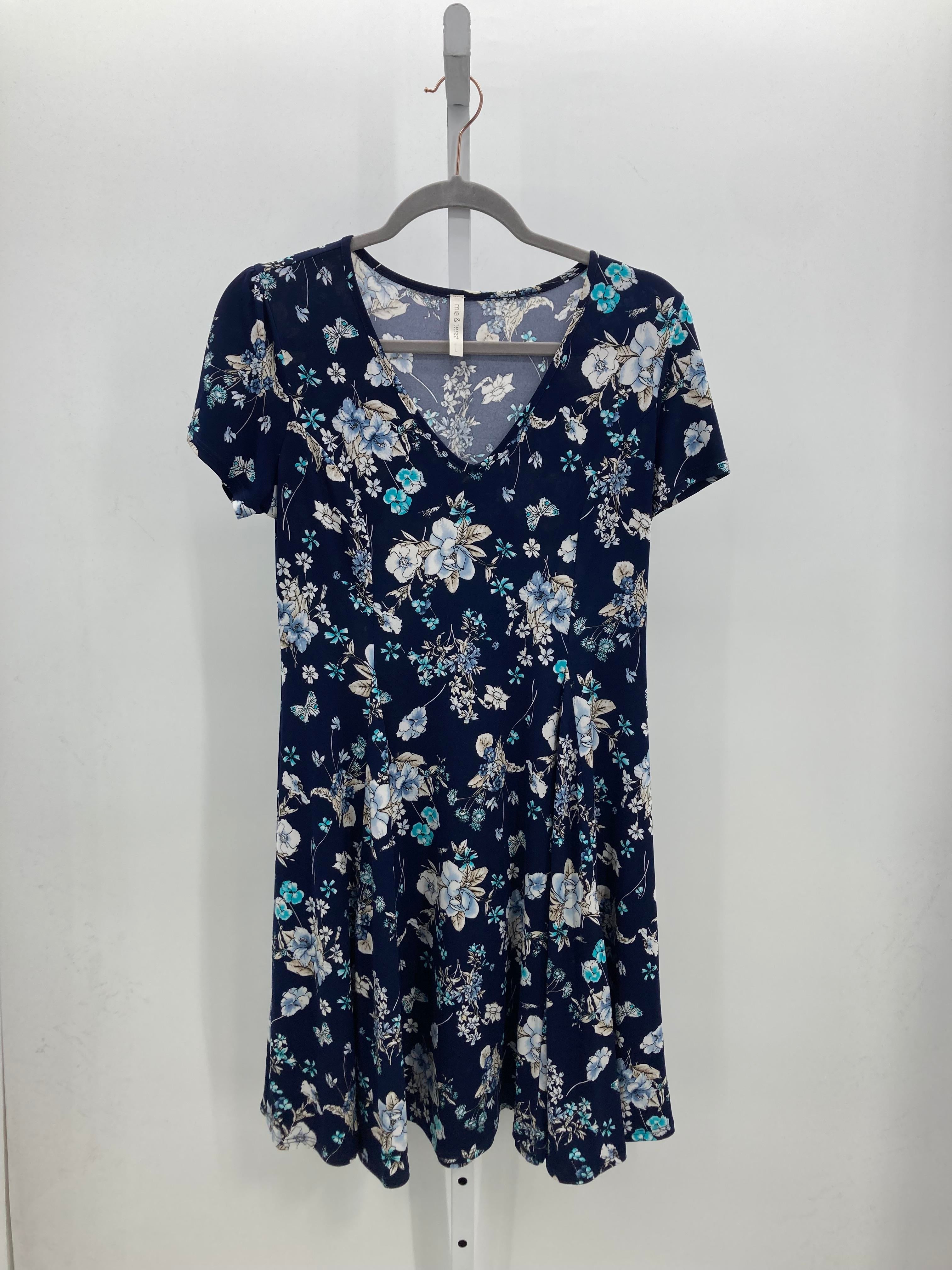 Mia & Tess Size Large Misses Short Sleeve Dress