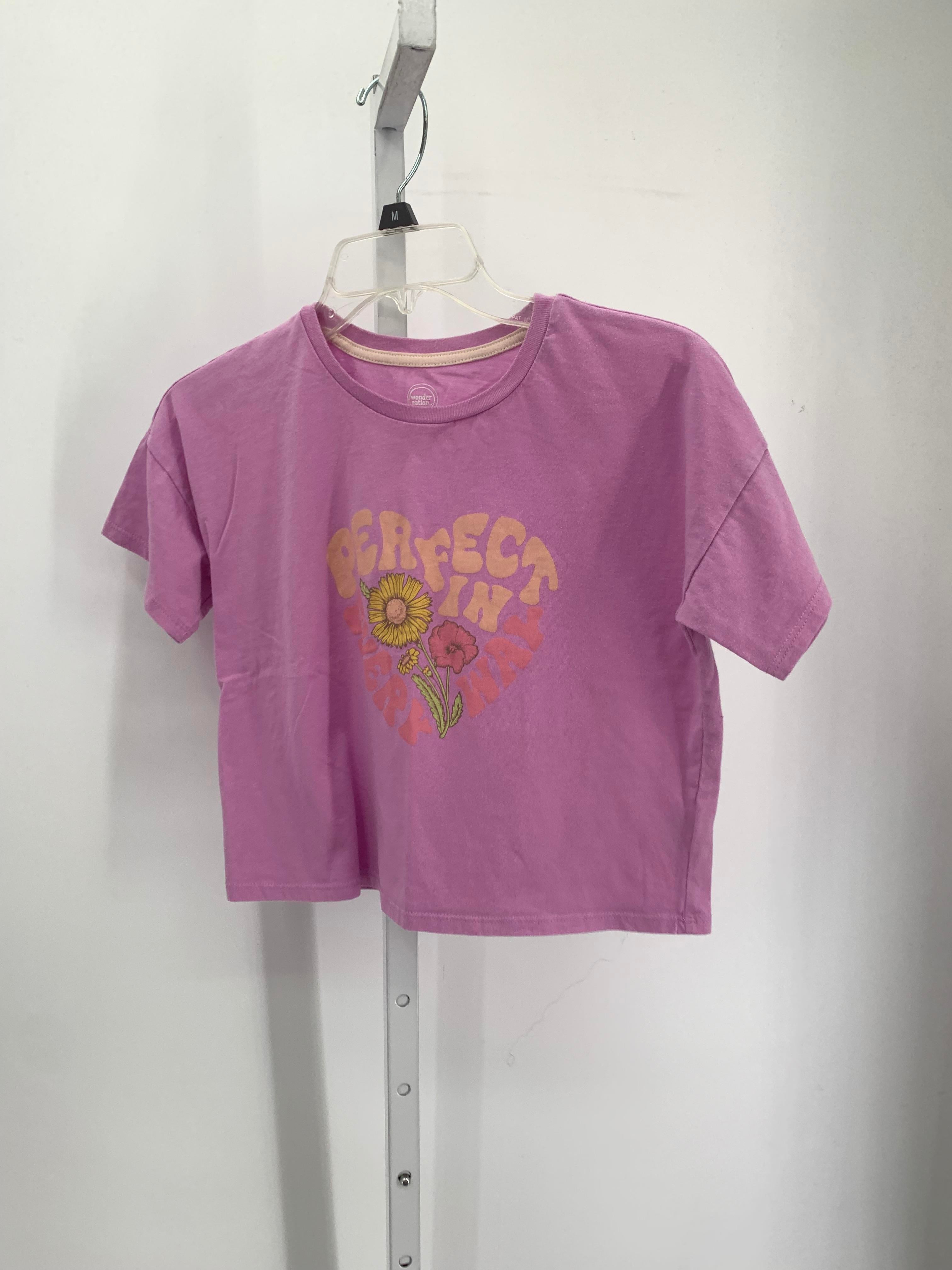 Wonder Nation Size 10-12 Girls Short Sleeve Shirt