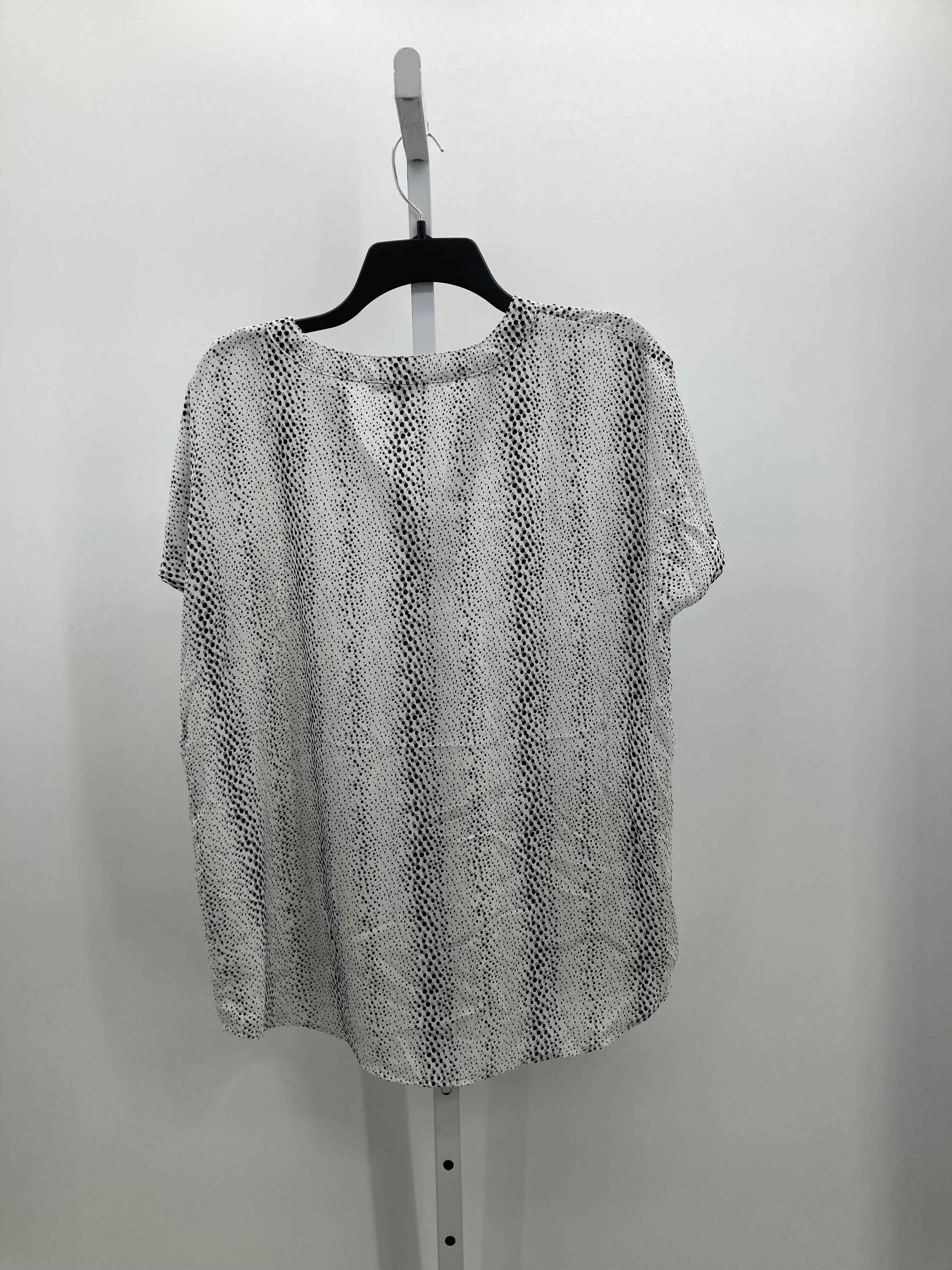 Adrianna Papell Size Large Misses Short Sleeve Shirt