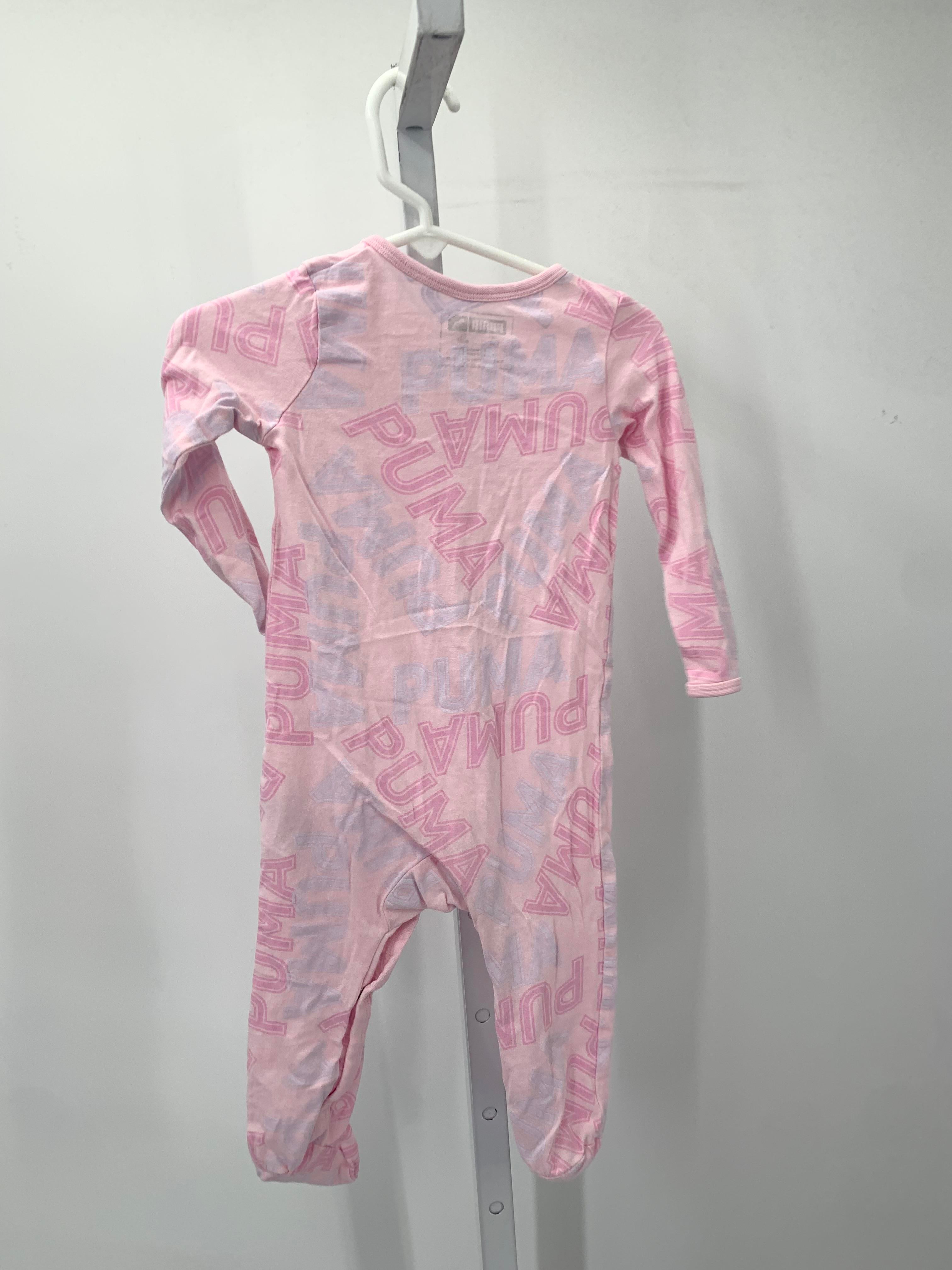 Puma Size 6-9 mon Girls Long Slv. Romper
