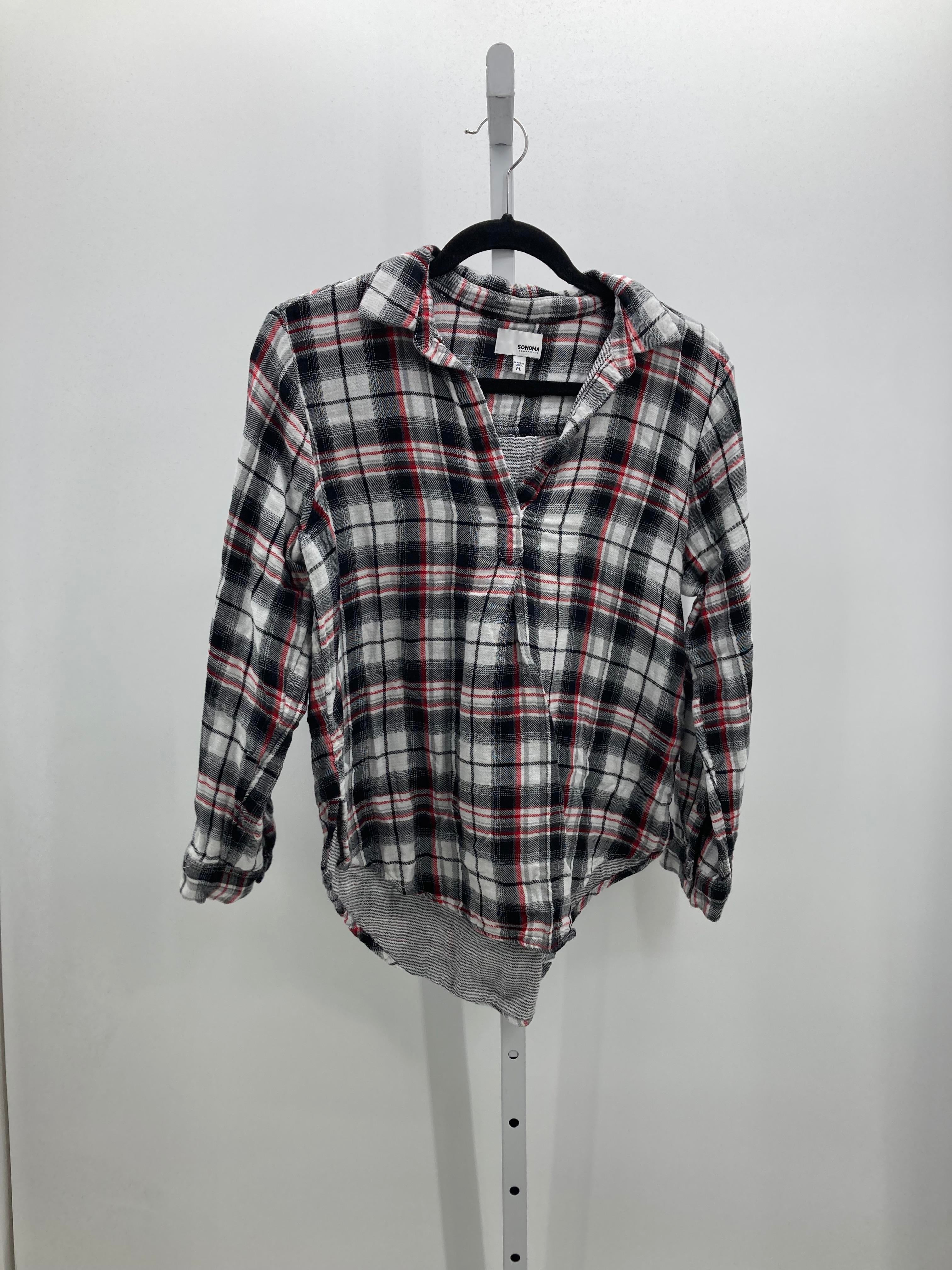 Sonoma Size Large Petite Petite Long Sleeve Shirt