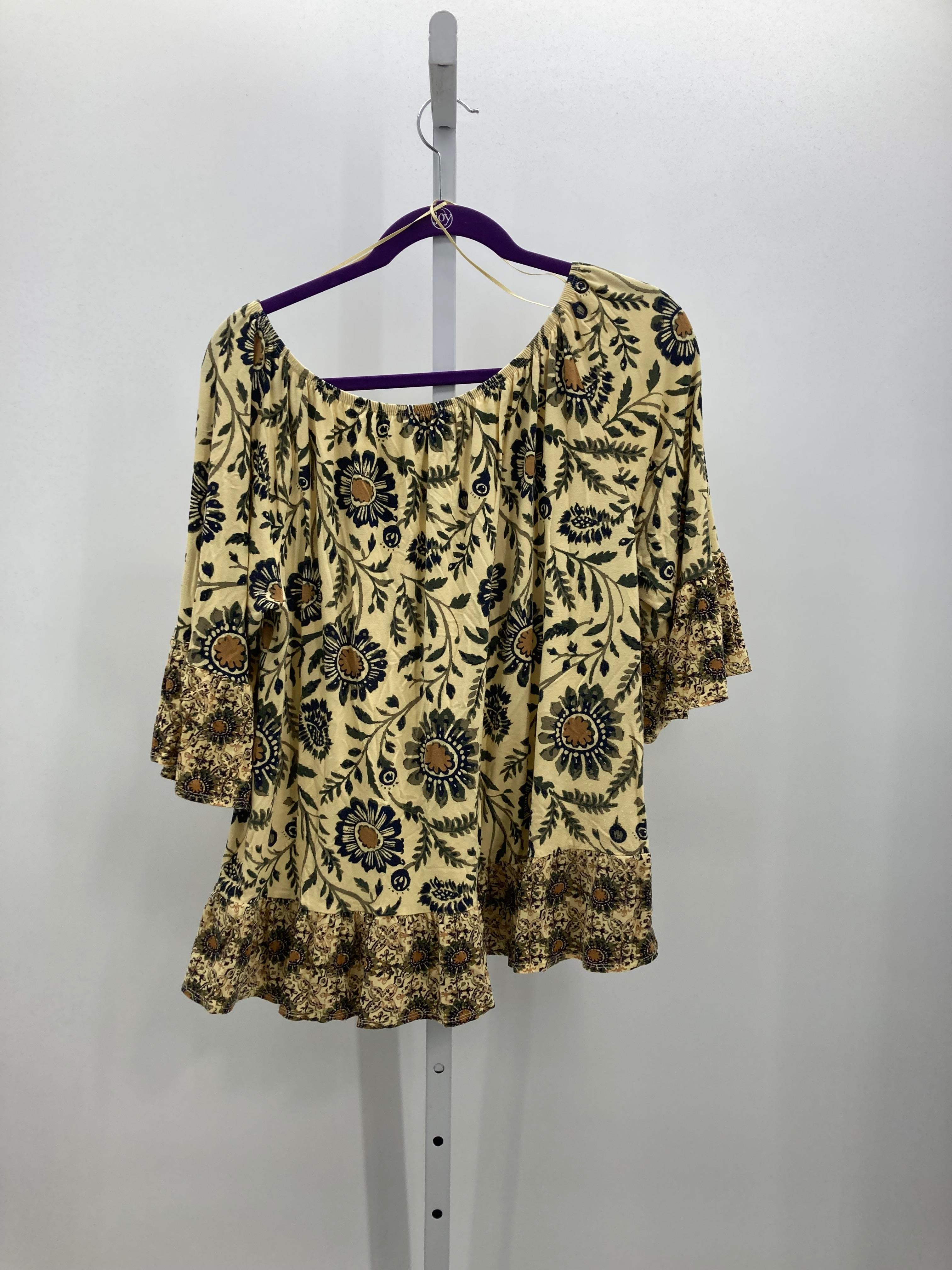 Style & Co. Size 0X Womens Short Sleeve Shirt