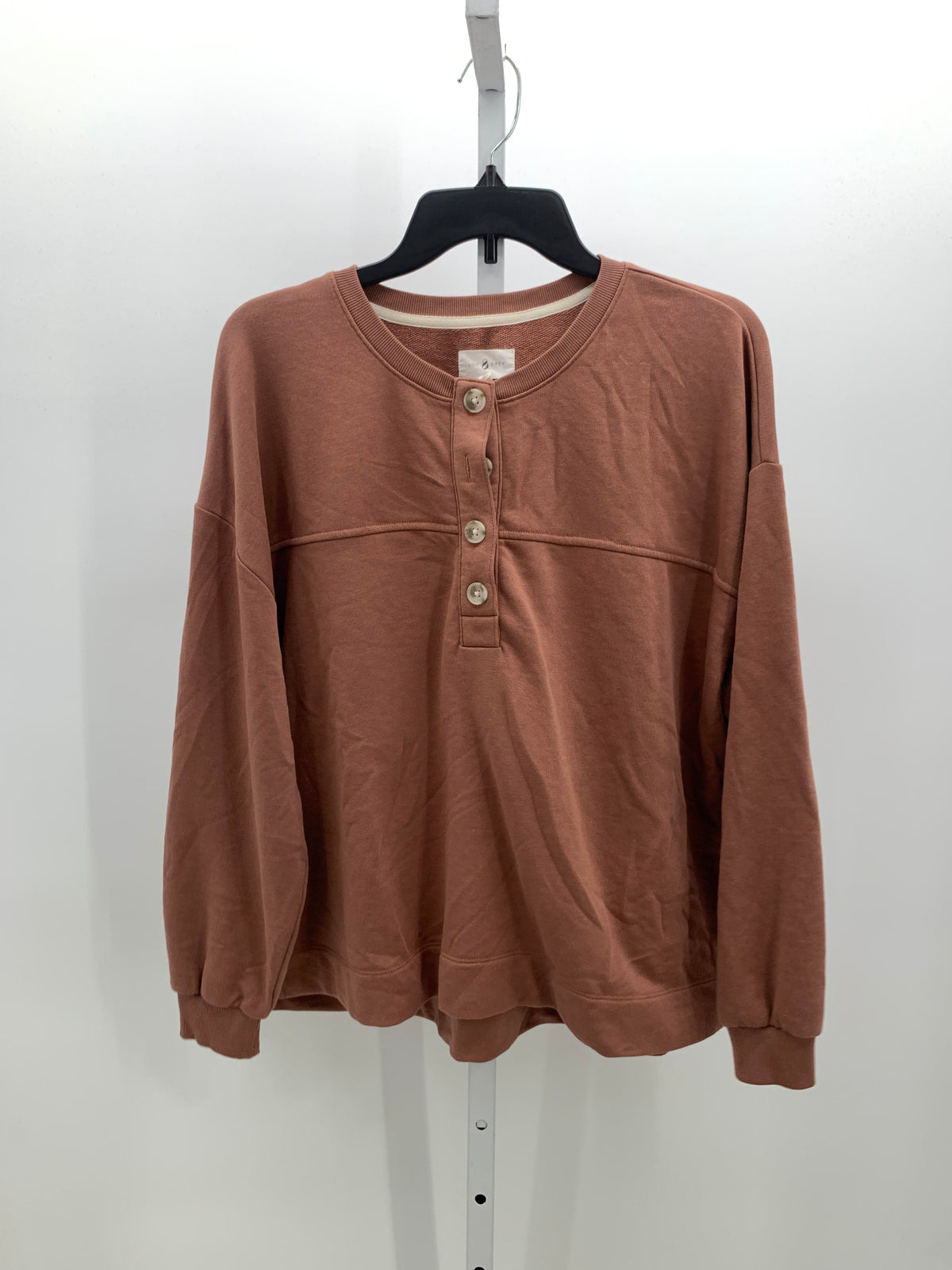 Lou & Grey Size Large Misses Long Sleeve Shirt