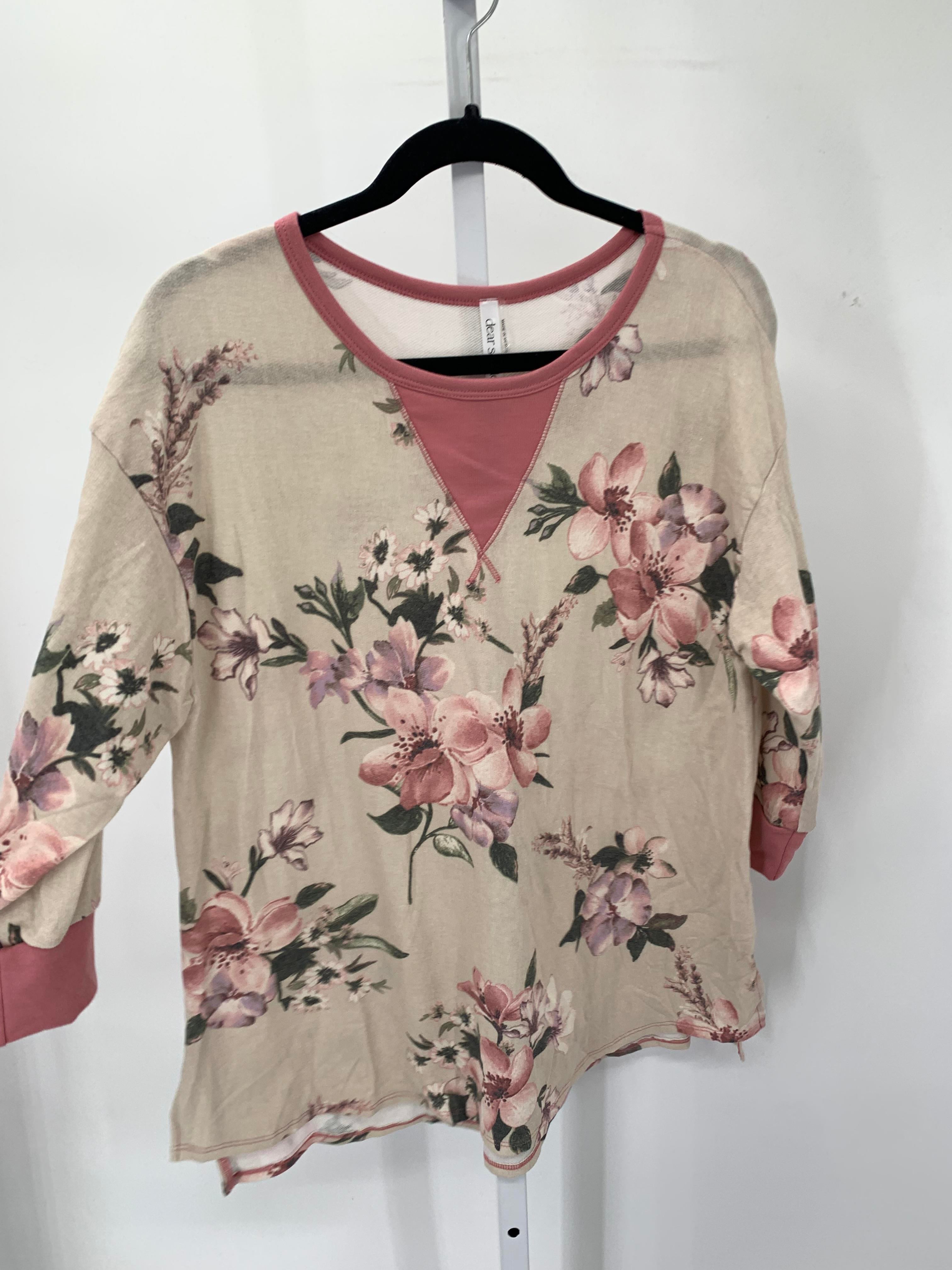 Size Large Misses 3/4 Sleeve Shirt