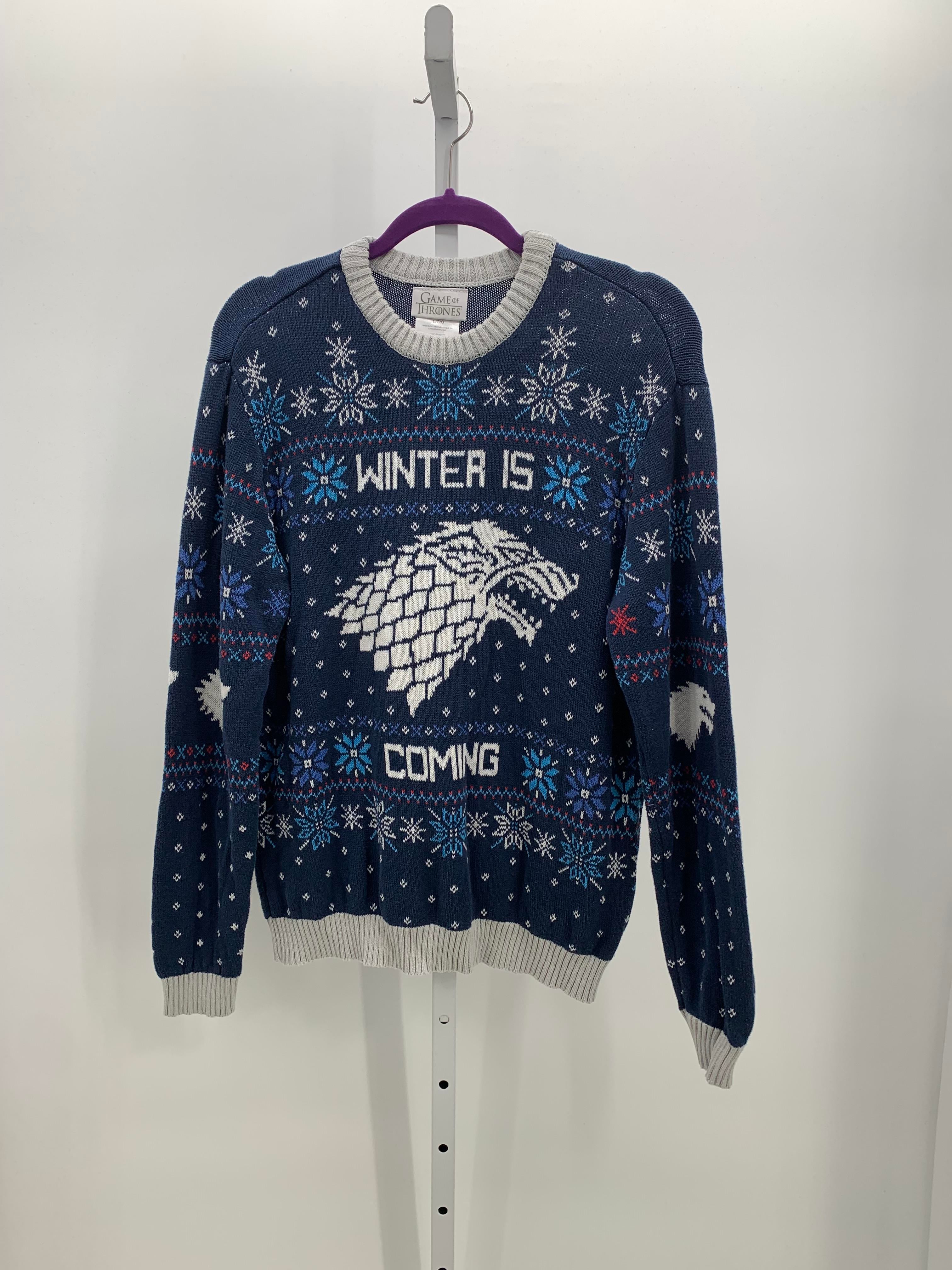 Size Large Young Men's Long Sleeve Sweater