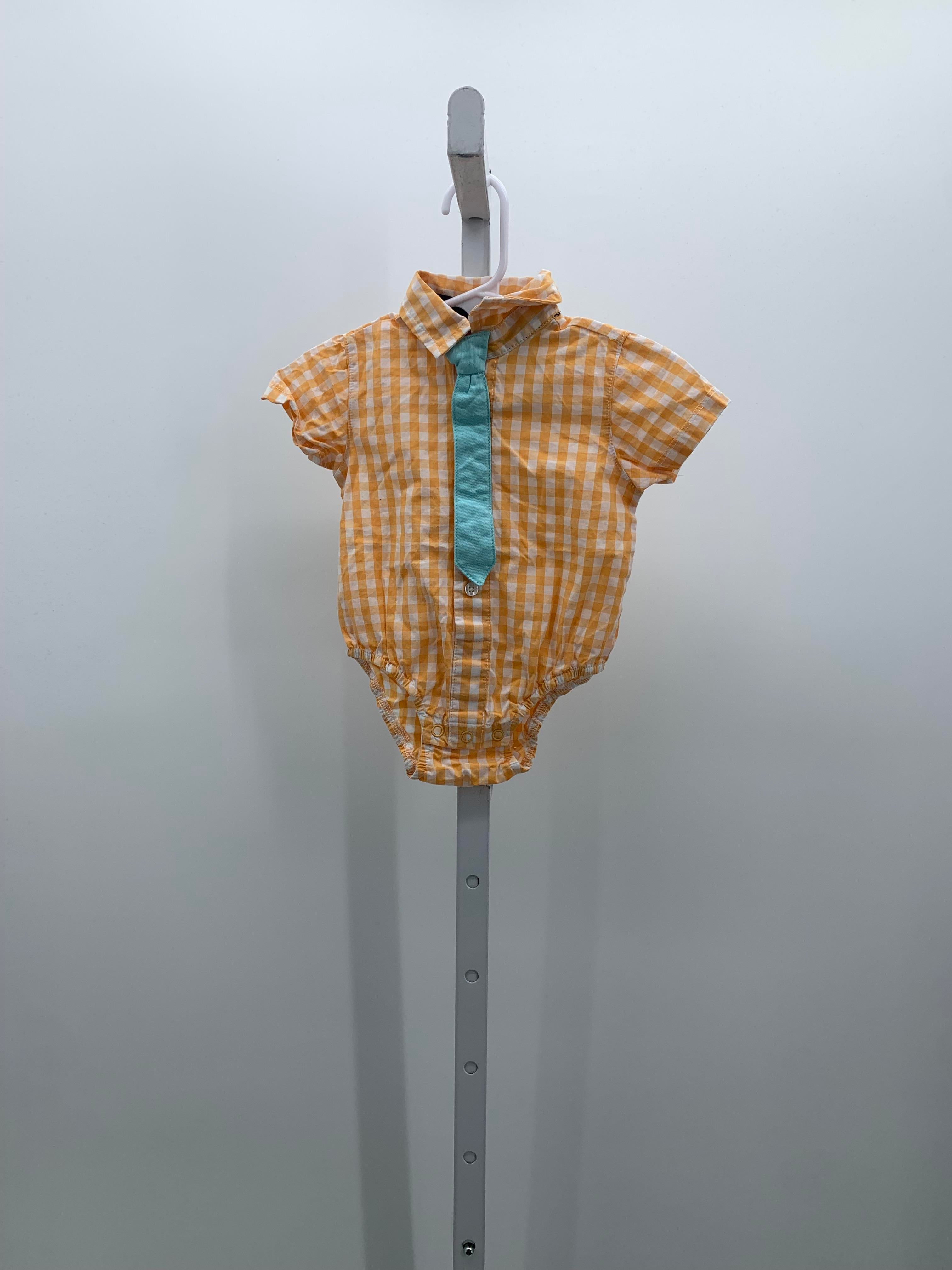 ORANGE CHECK- SEWN IN TIE- BABYRAGEOUS BRAND