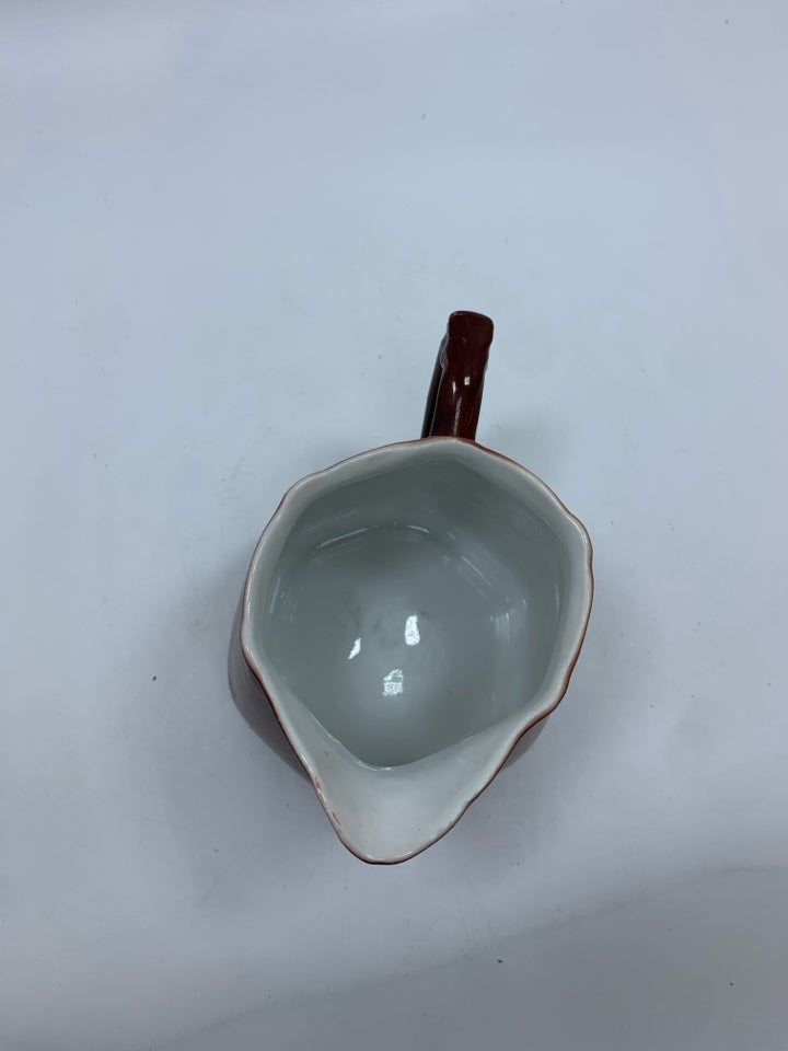 VTG MONK PAINTED PORCELAIN PITCHER- GERMANY.