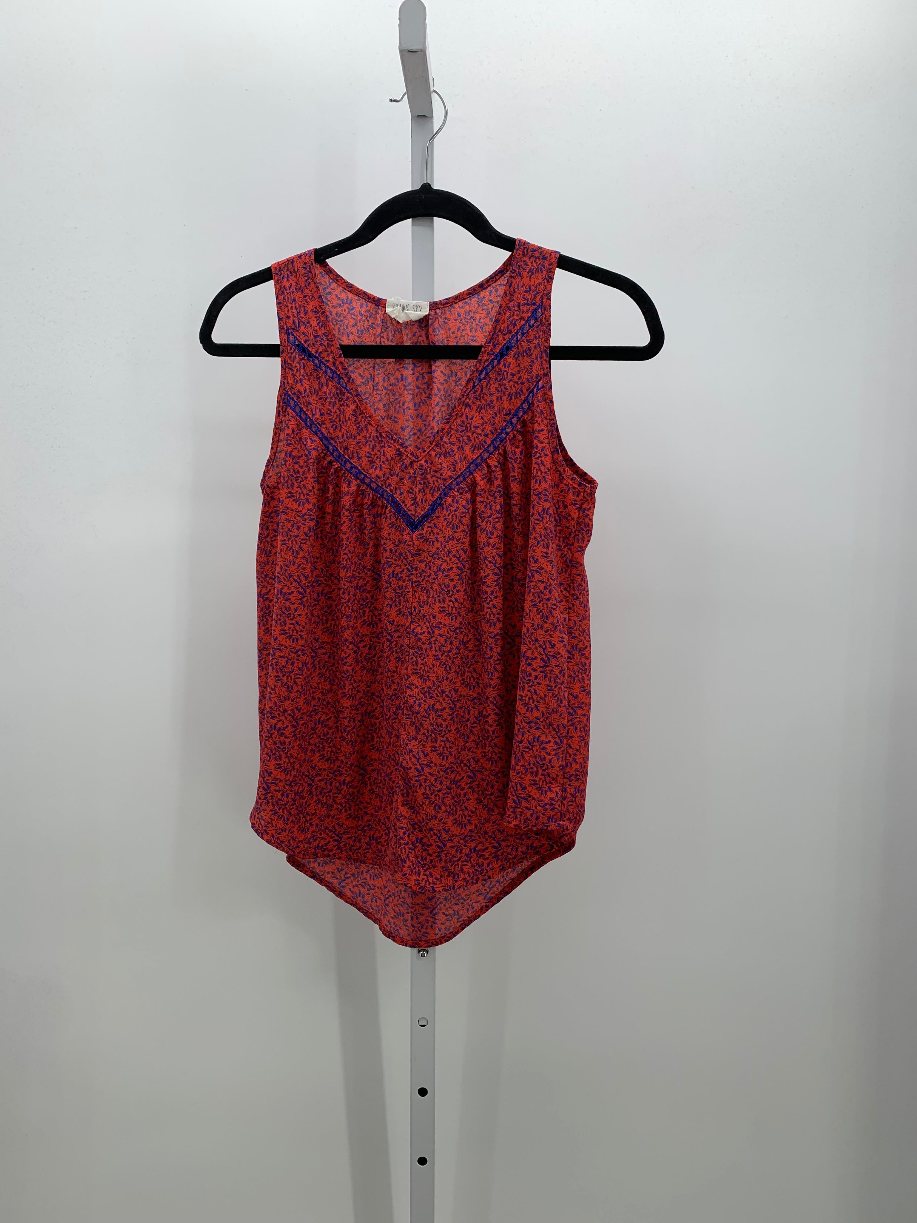 Size X Small Juniors Sleeveless Shirt
