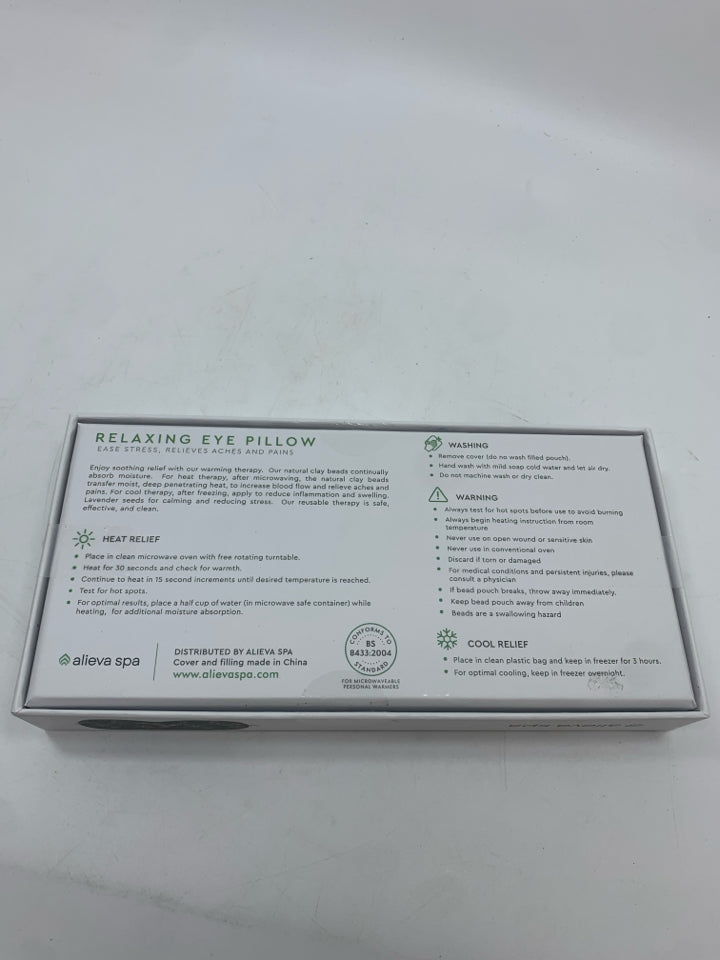 NIB RELAXING EYE PILLOW.