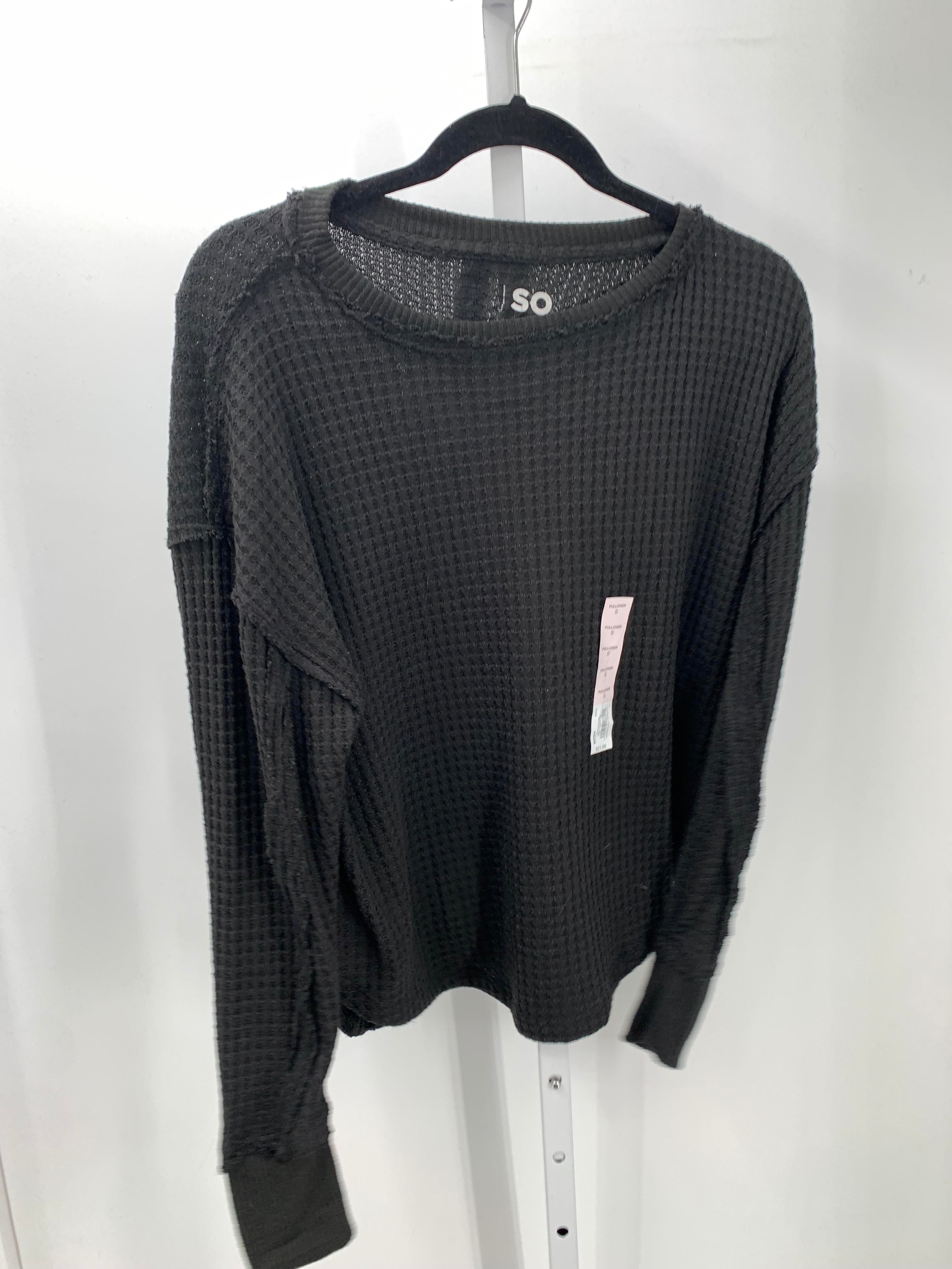 SO Size Small Juniors Long Sleeve Shirt