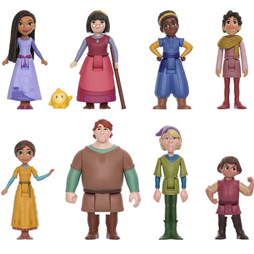 Disney’s Wish the Teens Pack of 8 Posable Mini Dolls & Star Figure -