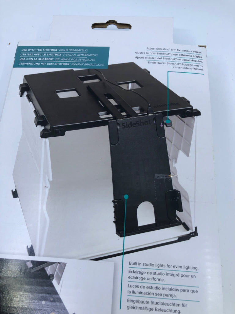 NIB SHOT BOX SIDESHOT-ARM ATTACHMENT.