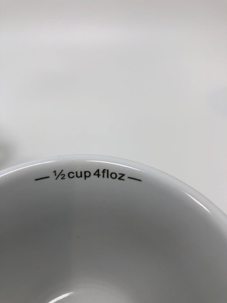 3PC BLACK CERAMIC MEASURING CUPS.