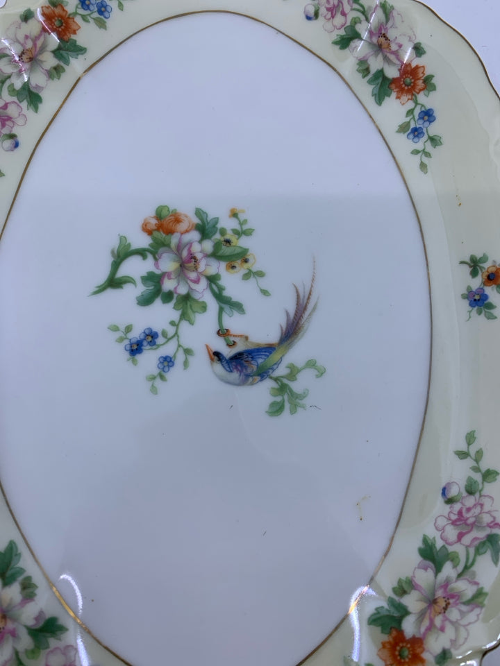 VTG OVAL SONGBIRD PLATTER -HEINRICH & CO SELB.