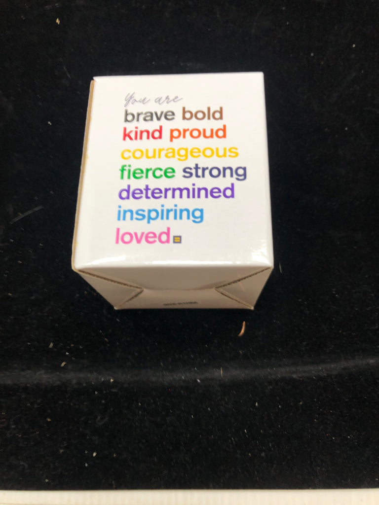 NIB "YOU ARE BRAVE" CANDLE.