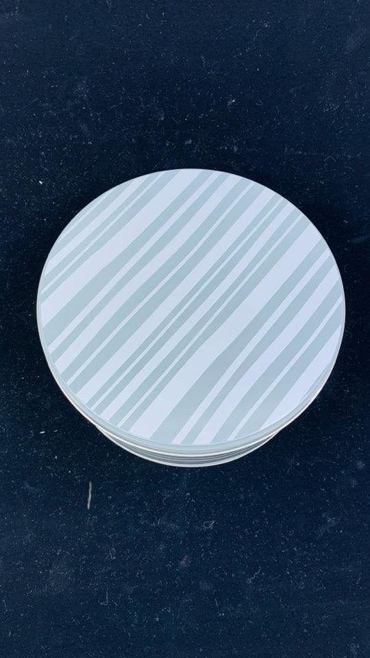 NEW 2 TONED GREY STRIPED TEMP-TATIONS TIN.