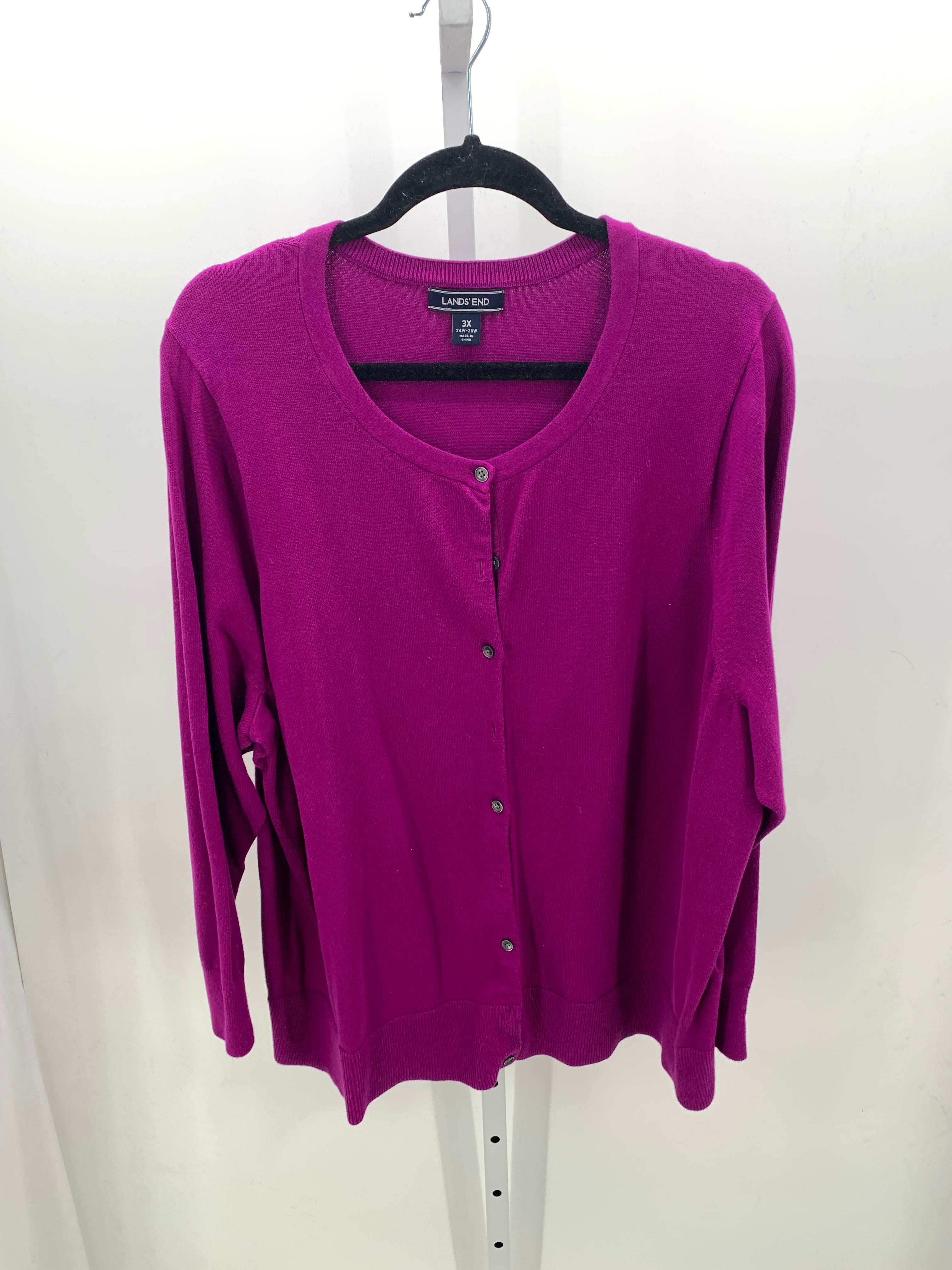 Lands End Size 3X Womens Long Slv Sweater
