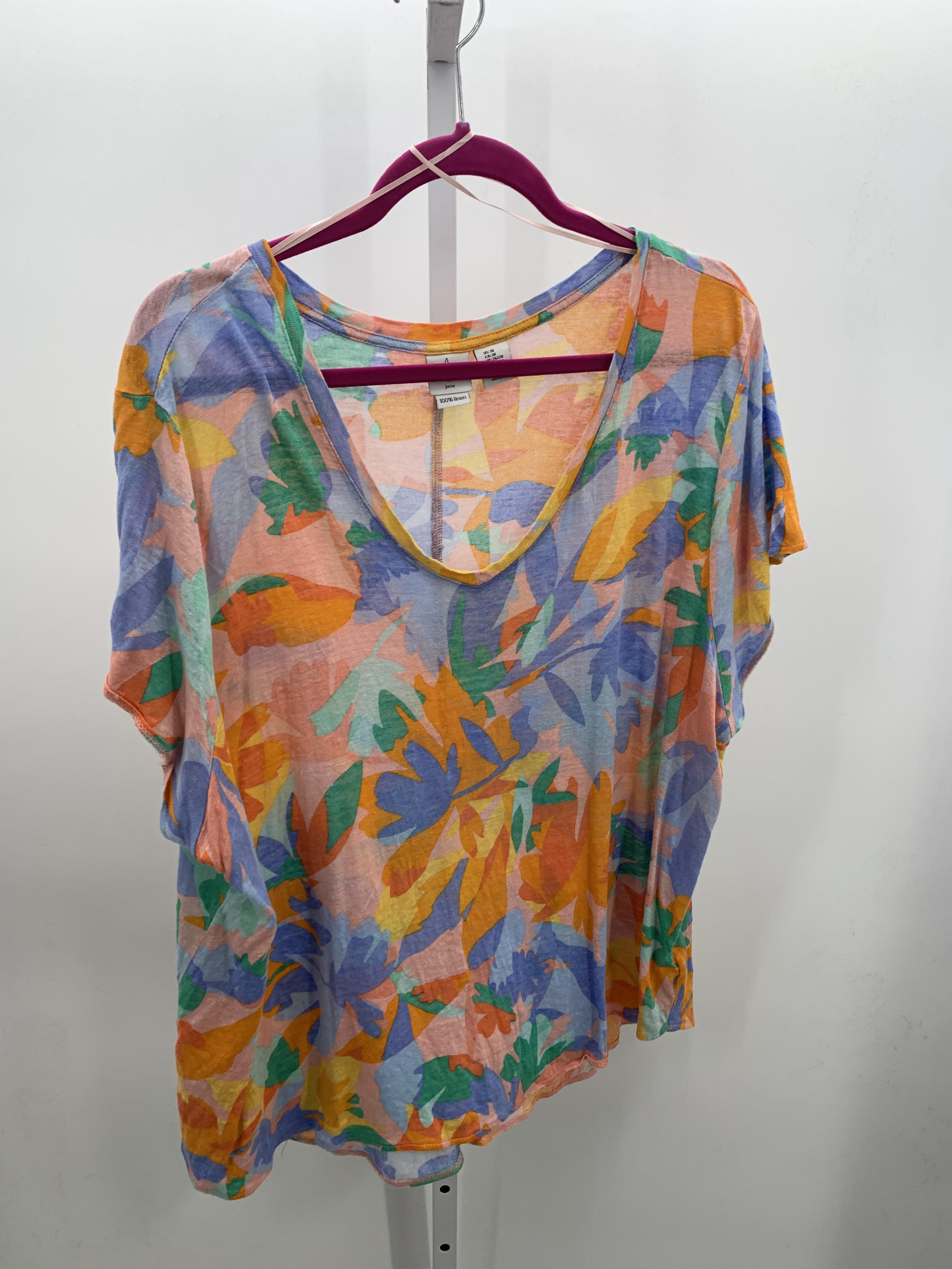 Joie Size 3X Womens Short Sleeve Shirt