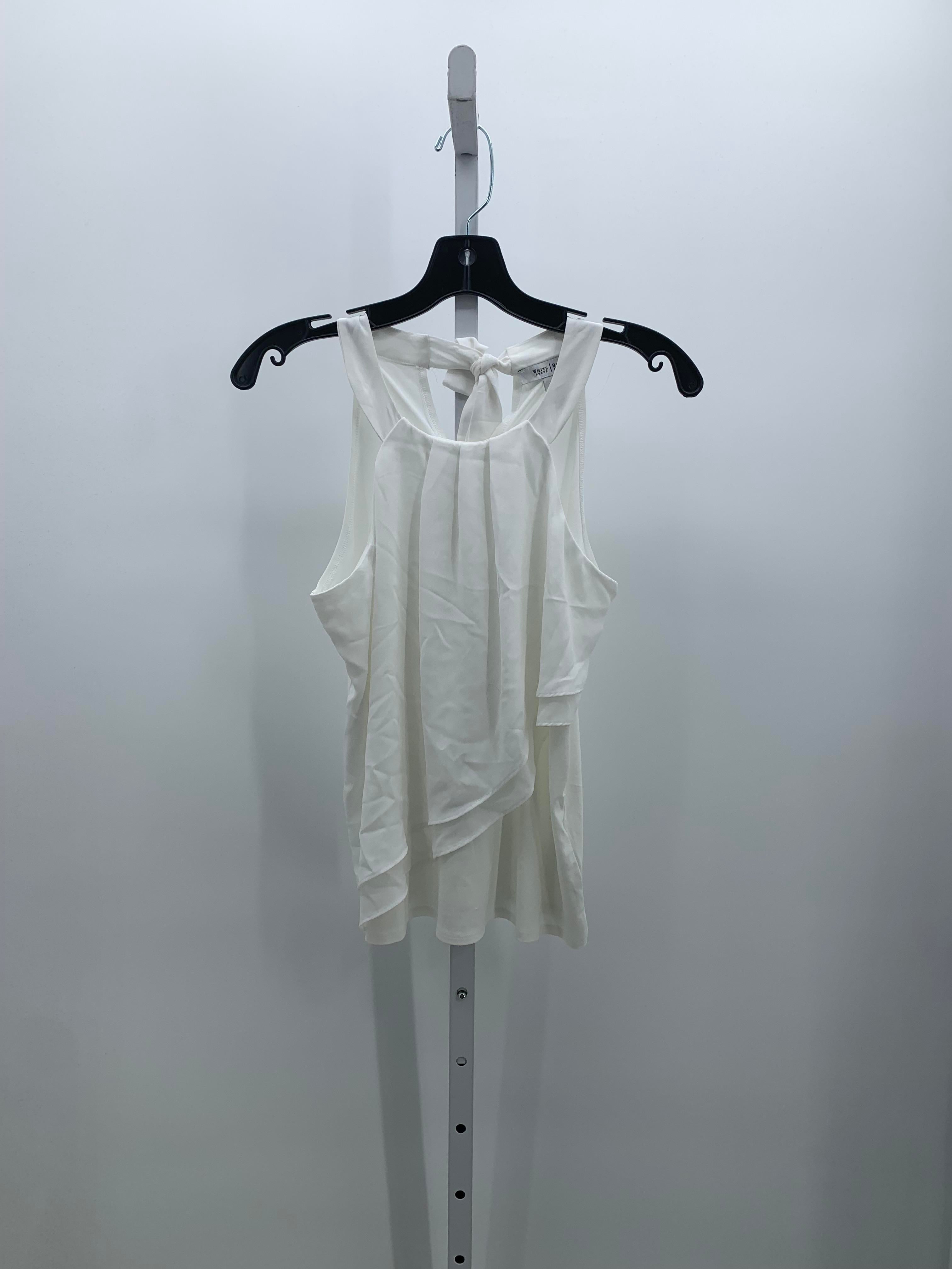 White House Black Size Small Misses Sleeveless Shirt