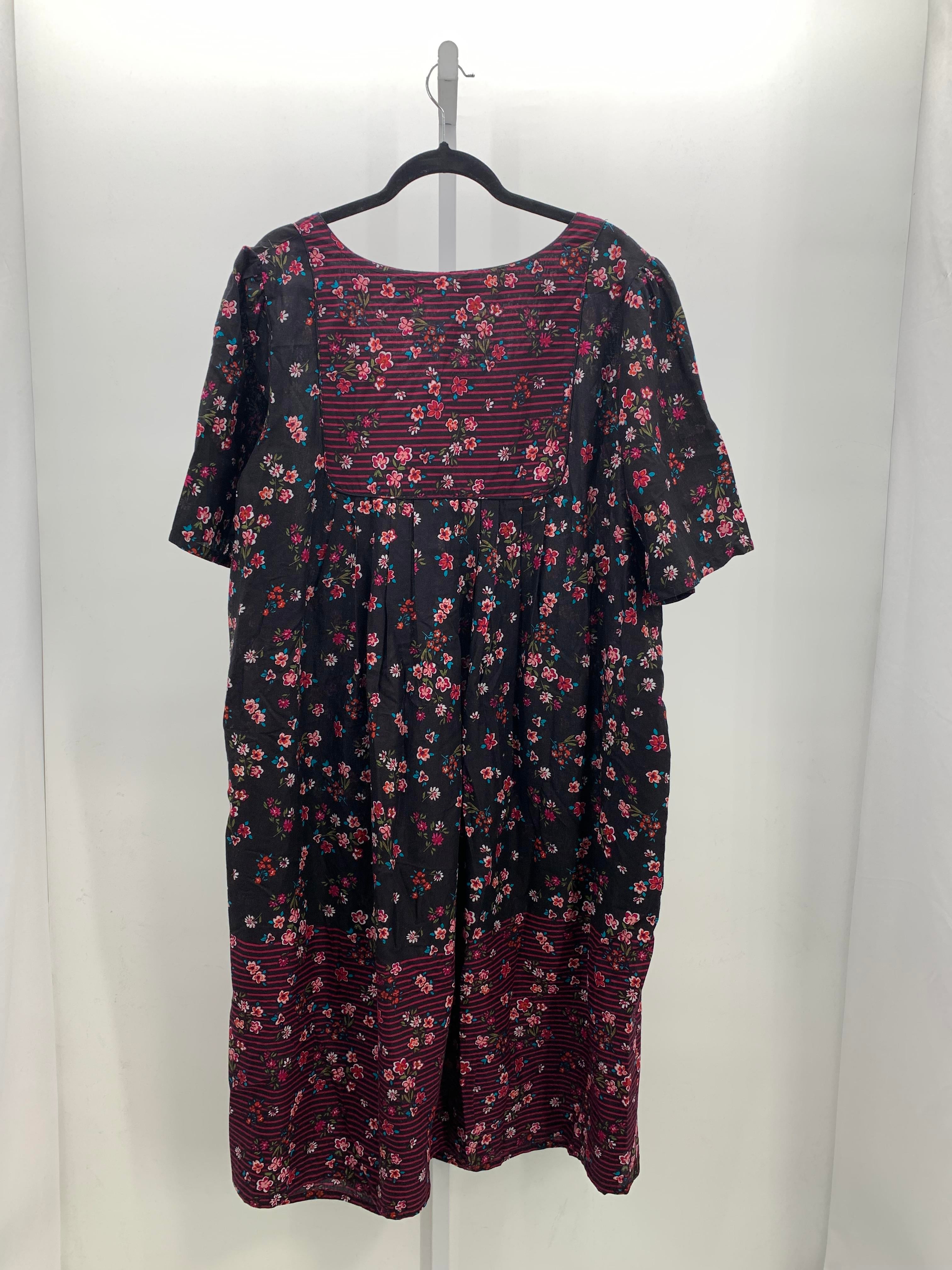 Size 2X Womens Short Sleeve Dress