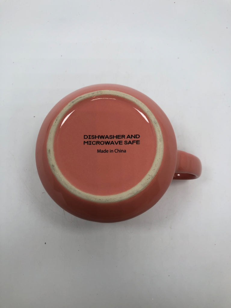CORAL MUG "WAKE UP AND BE AWESOME".