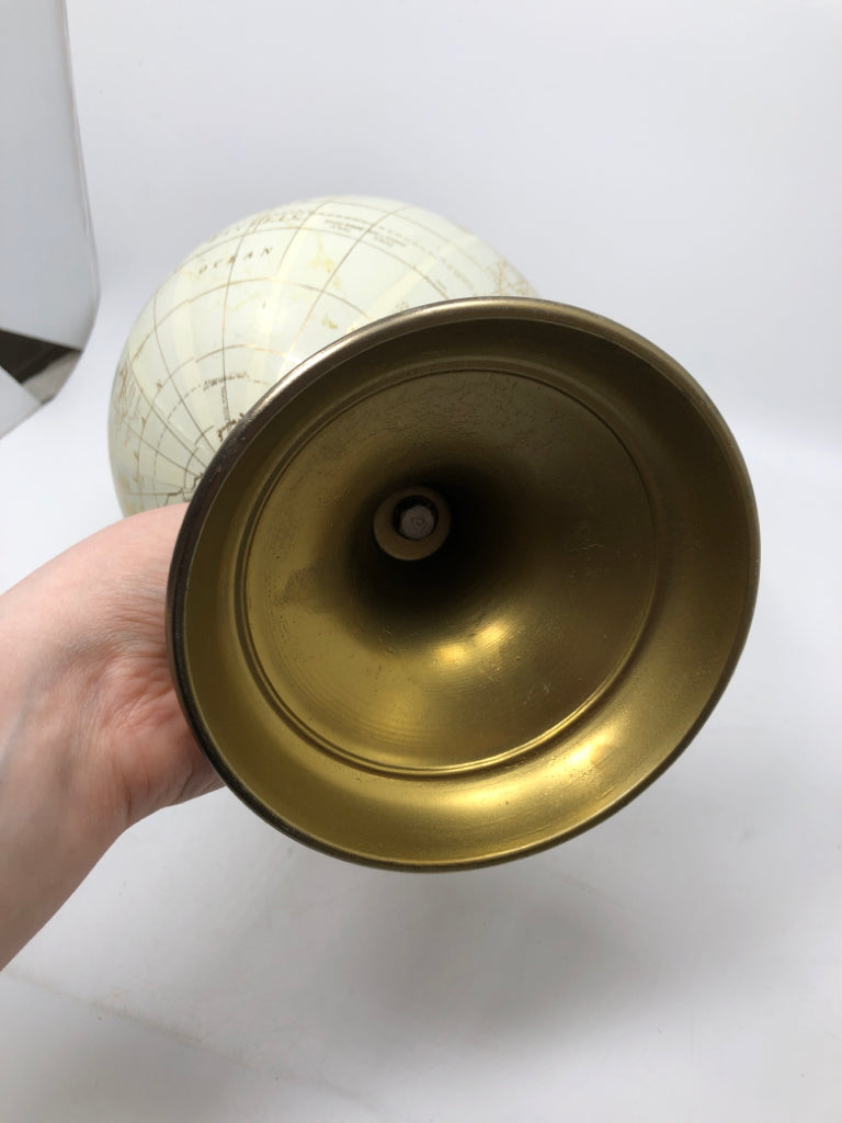 SM GOLD ACCENT SPINNING GLOBE.