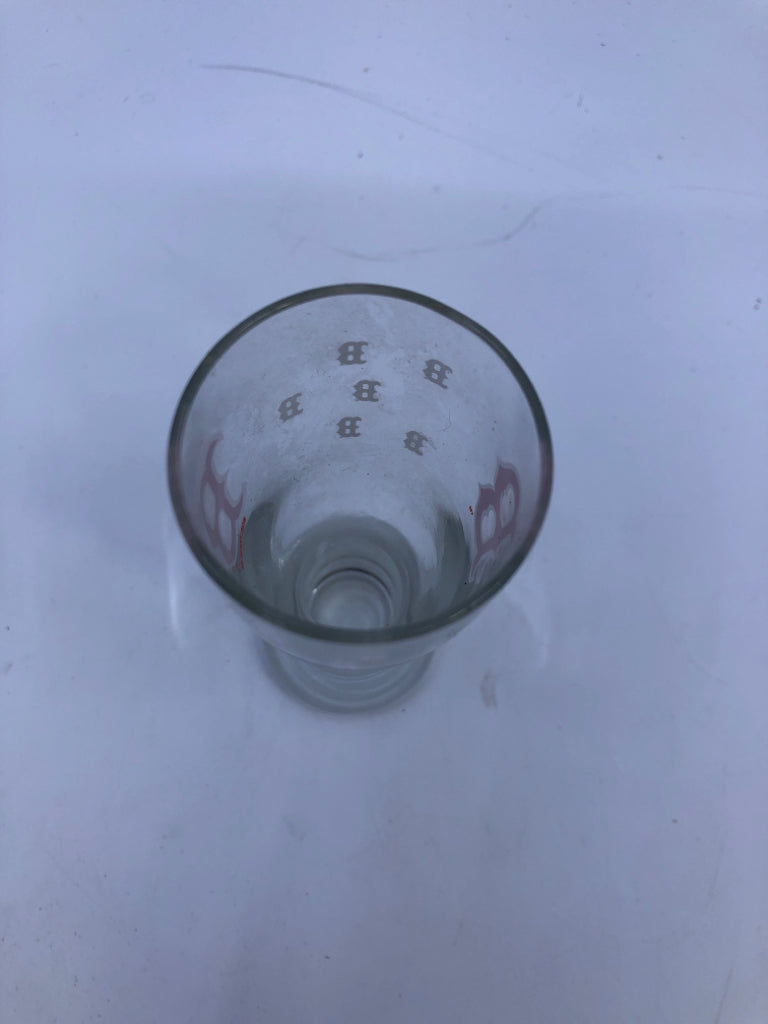 RED SOCKS SHOT GLASS.