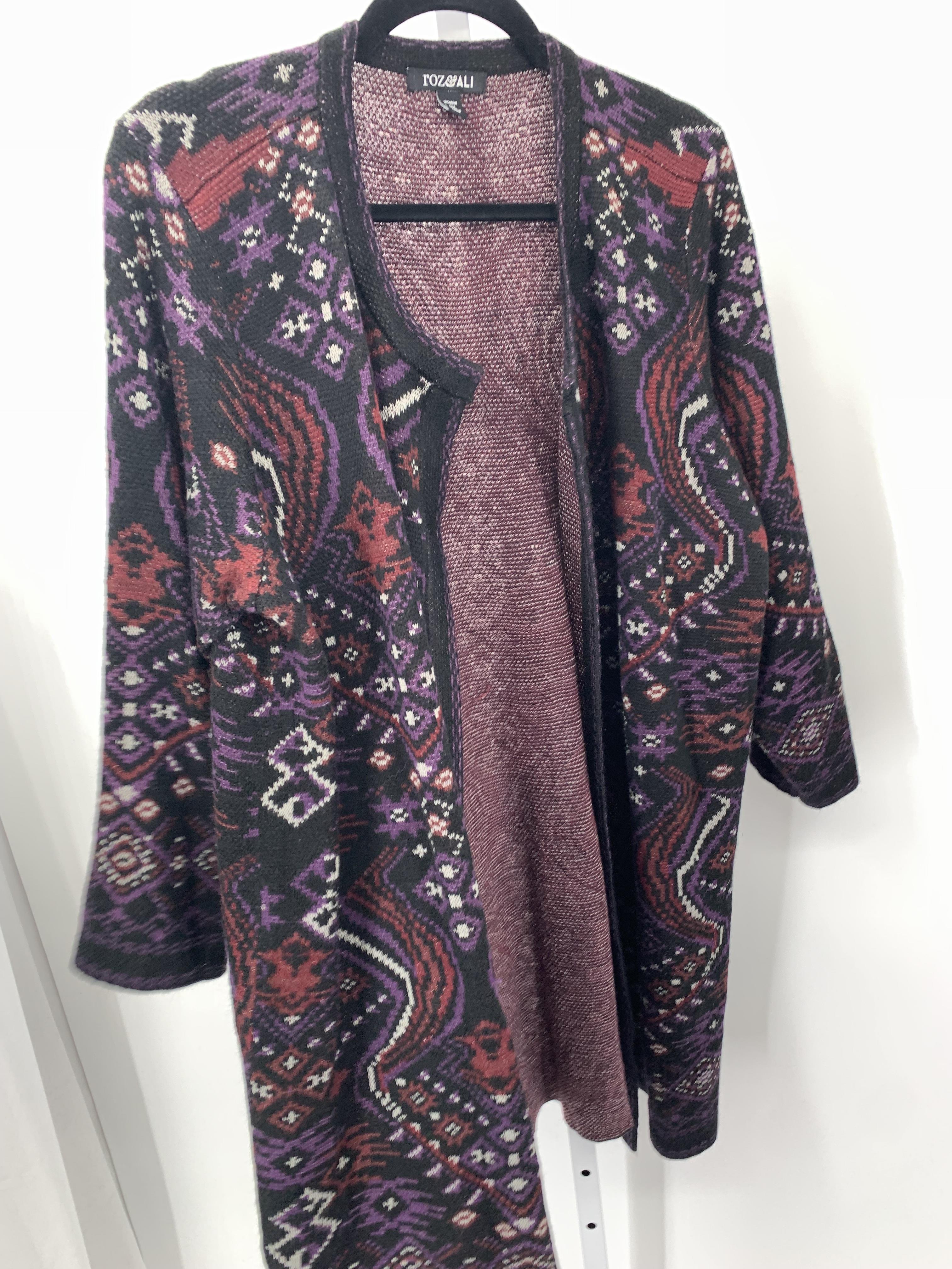 Roz & Ali Size 3X Womens Cardigan