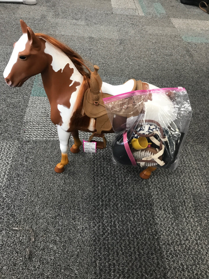 Our Generation Palomino Hair Play Horse Accessory Set for 18" Dolls