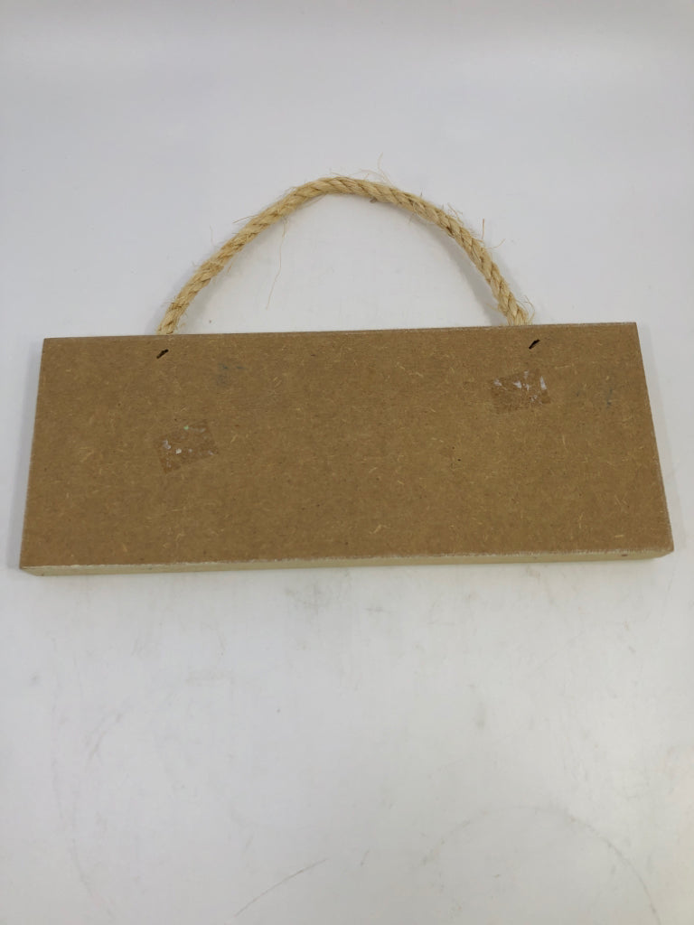 NEW ENGLAND GIRLS WOOD BLOCK SIGN.