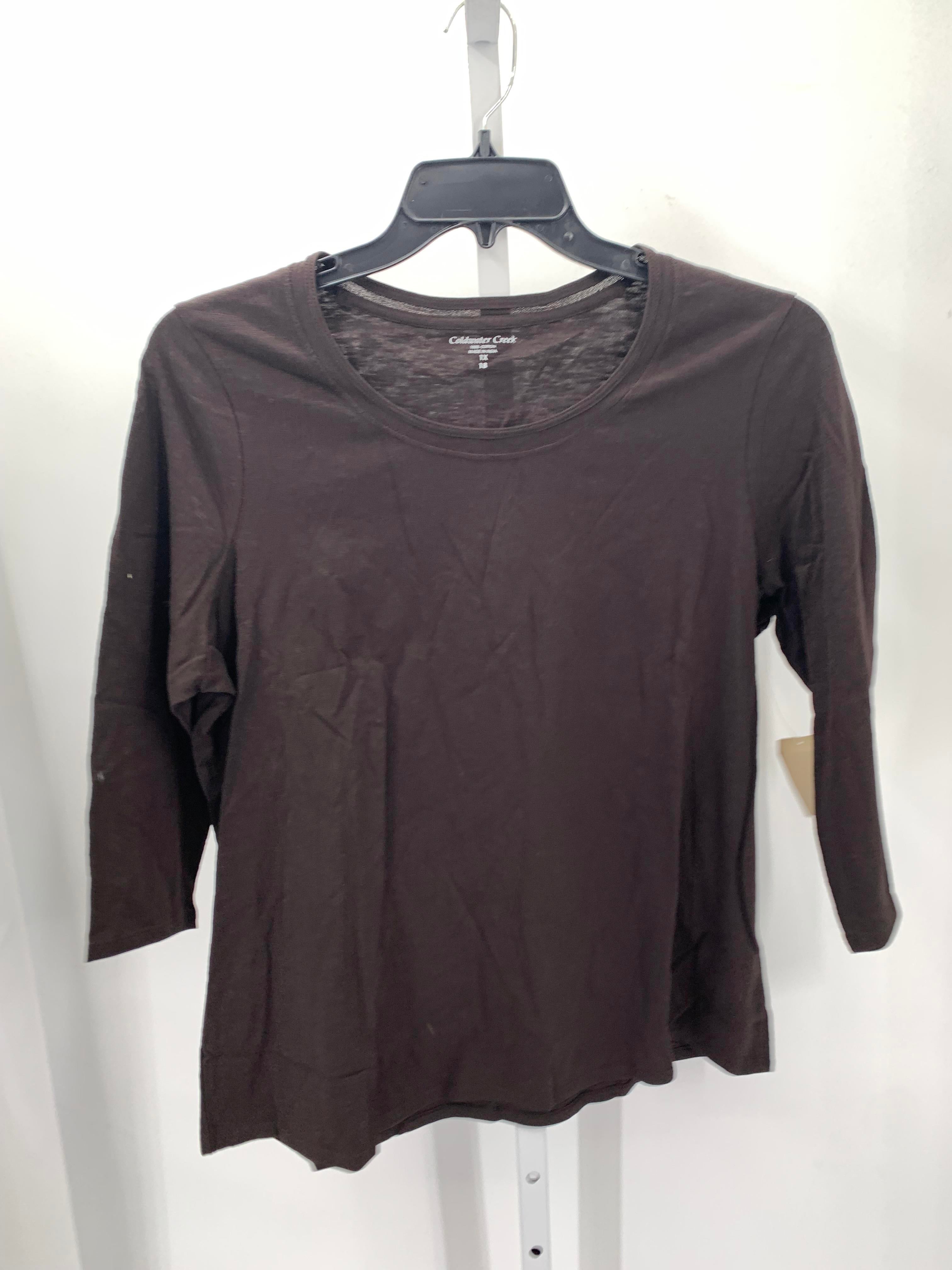 Coldwater Creek Size 1X Womens 3/4 Sleeve Shirt