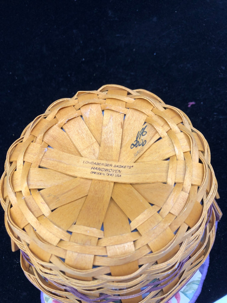 2000 MORNING GLORY BASKET, LINER, TIE ON, PROTECTOR.