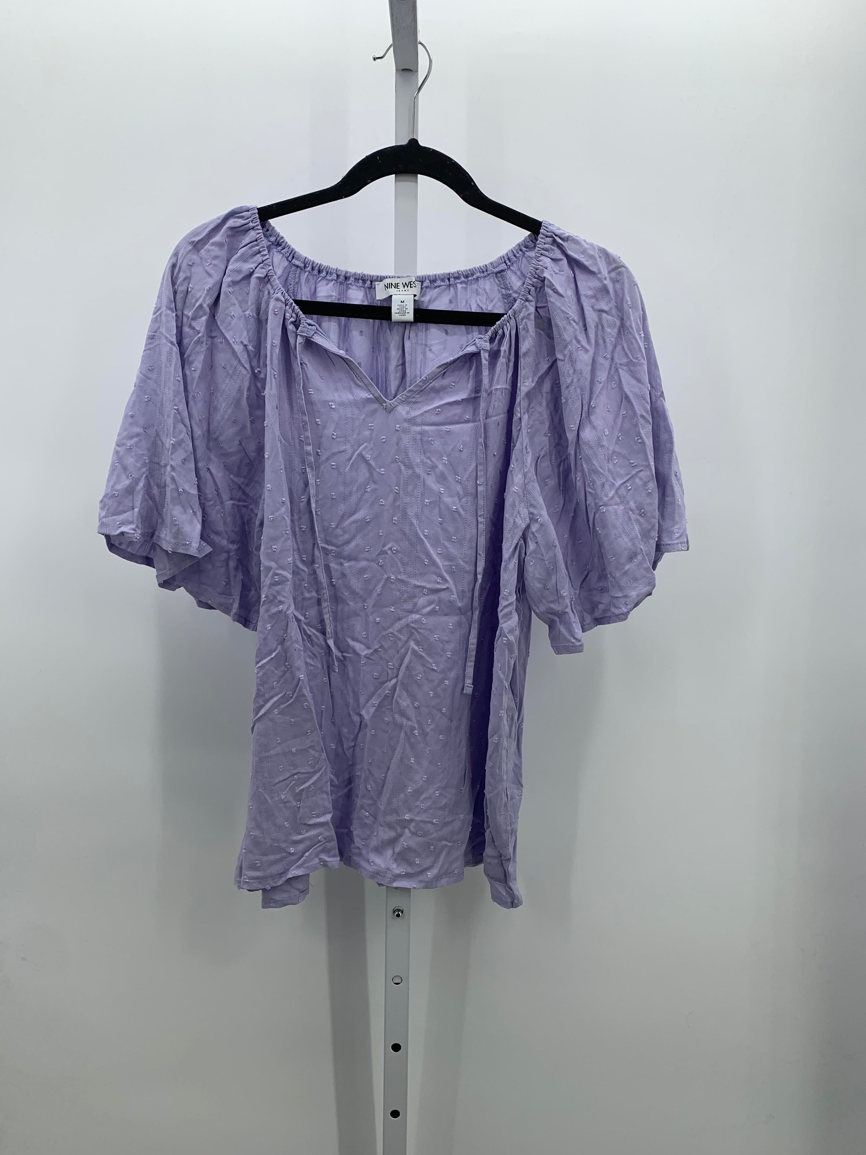 Nine West Size Medium Misses Short Sleeve Shirt