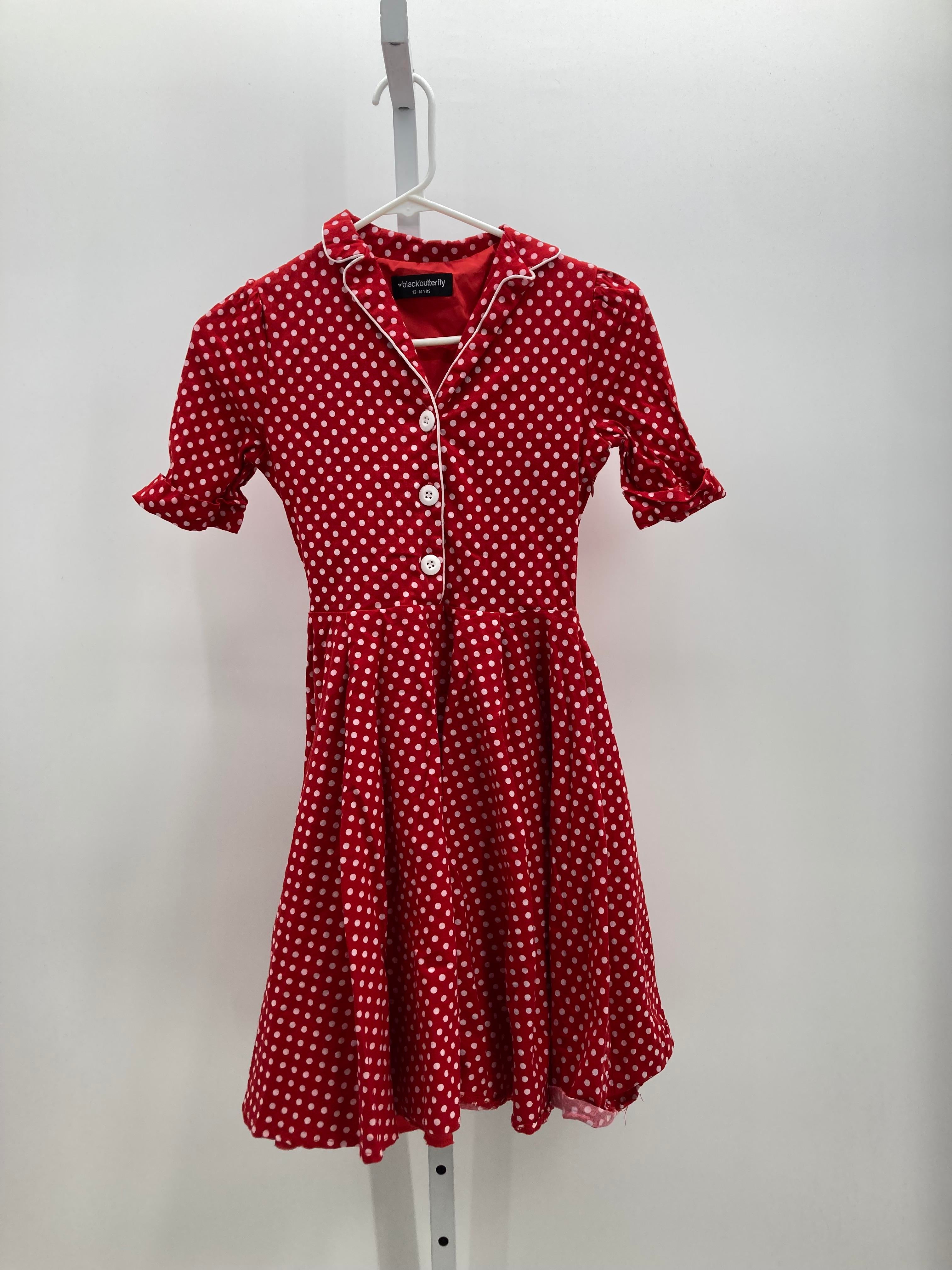 Size 13/14 Girls Short Sleeve Dress