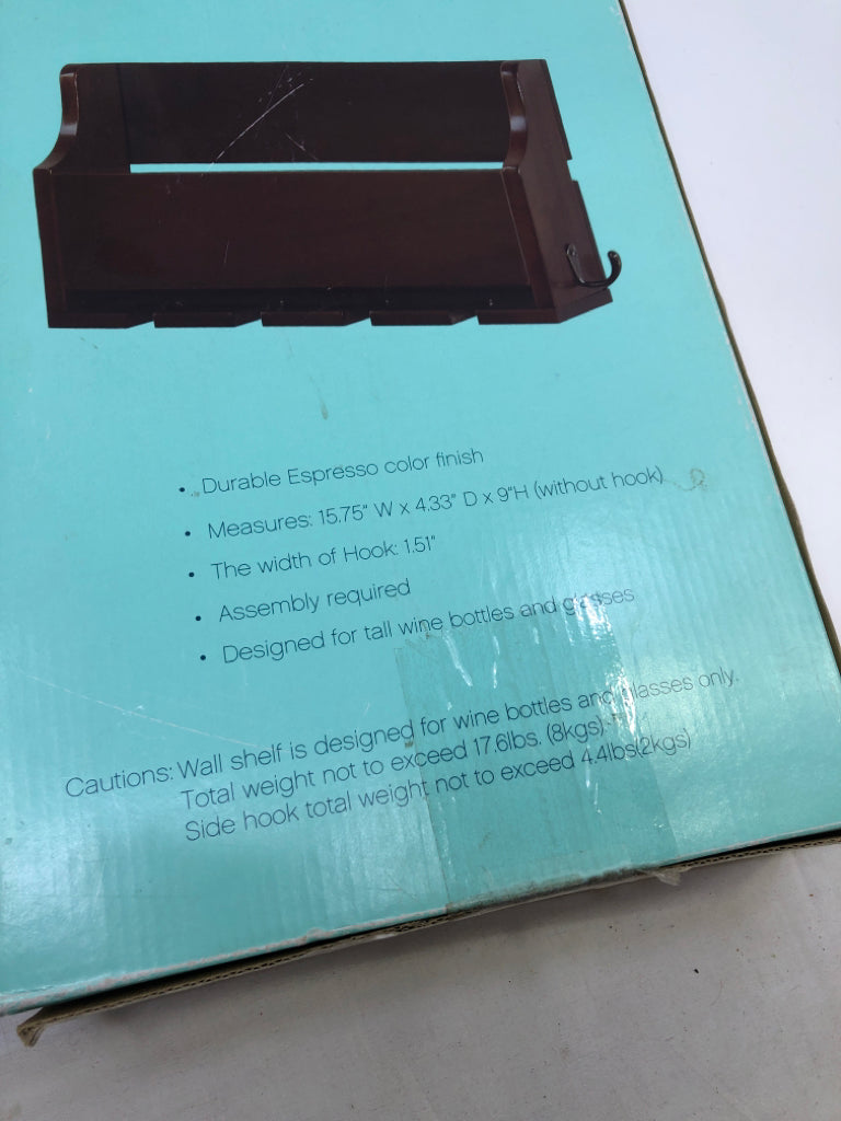 NIB WINE SHELF WAYLAND SQUARE.