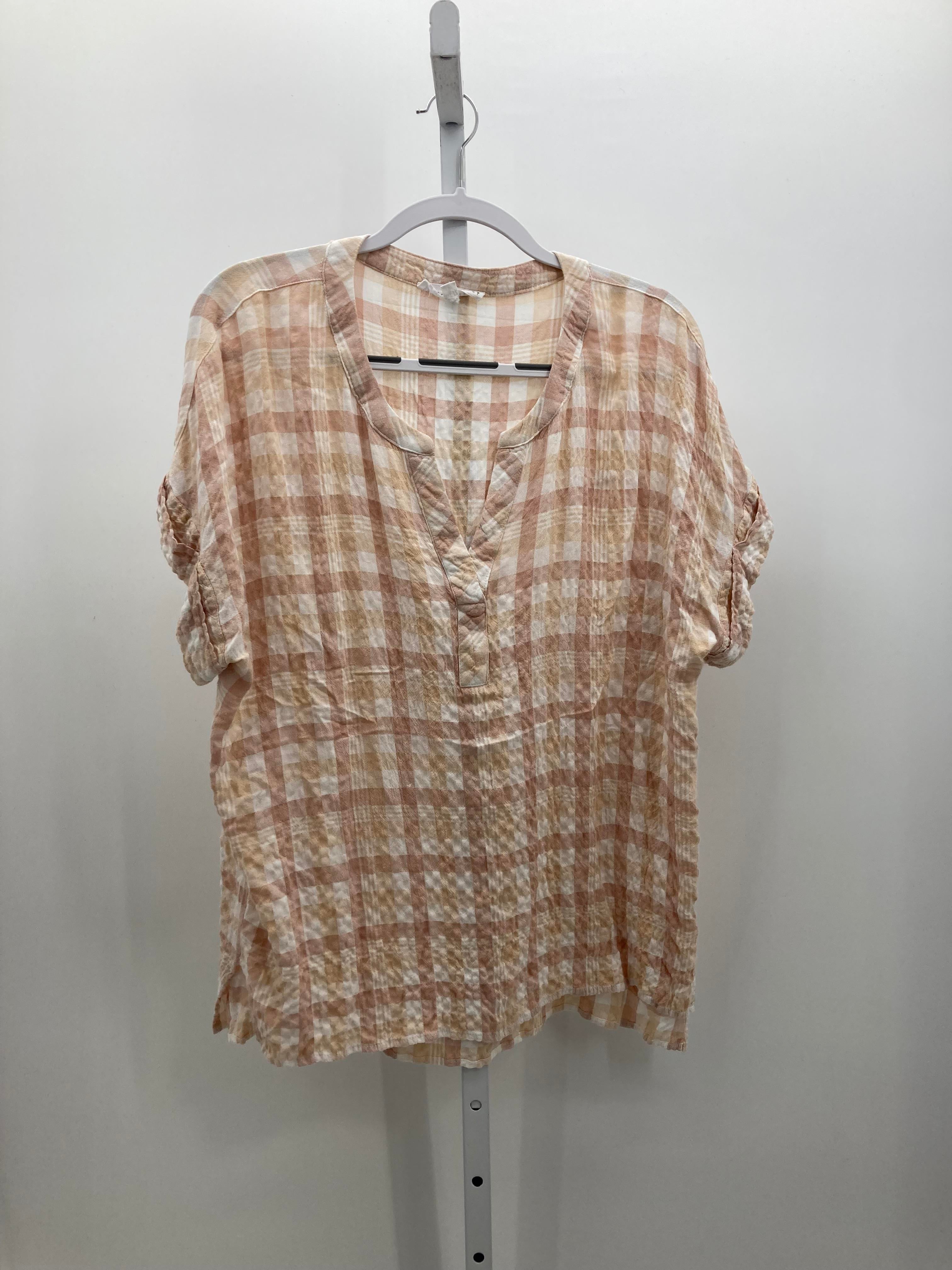 PLAID VNECK