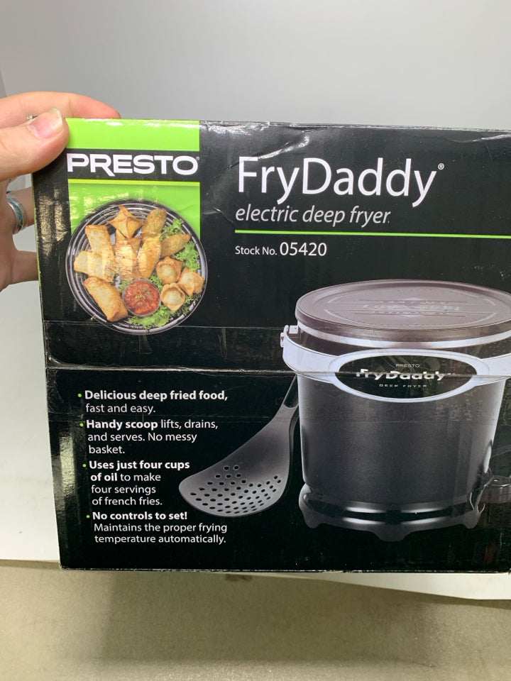 NIB PRESTO ELECTRIC DEEP FRYER.