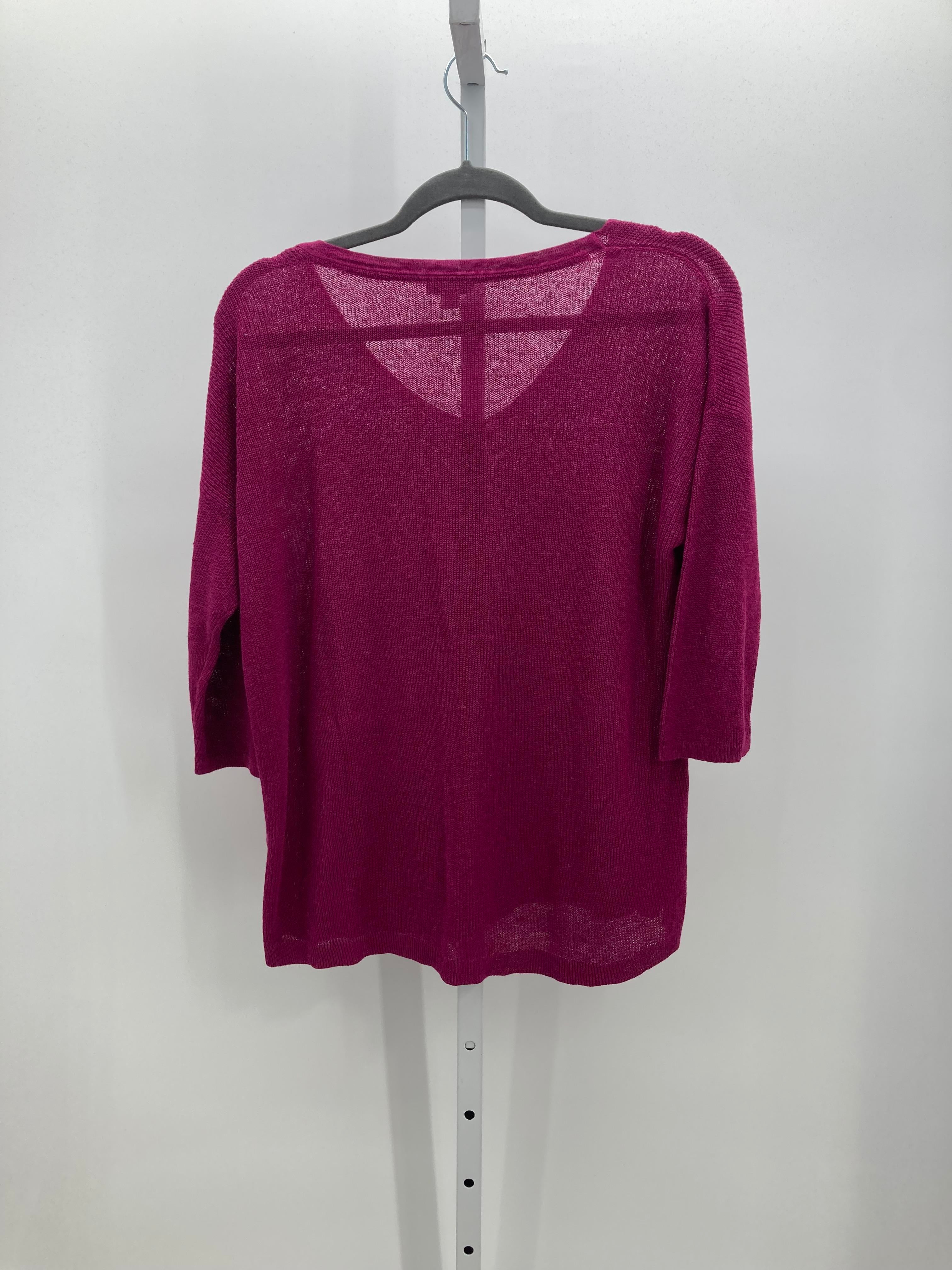 J-Jill Size Medium Misses 3/4 Sleeve Sweater