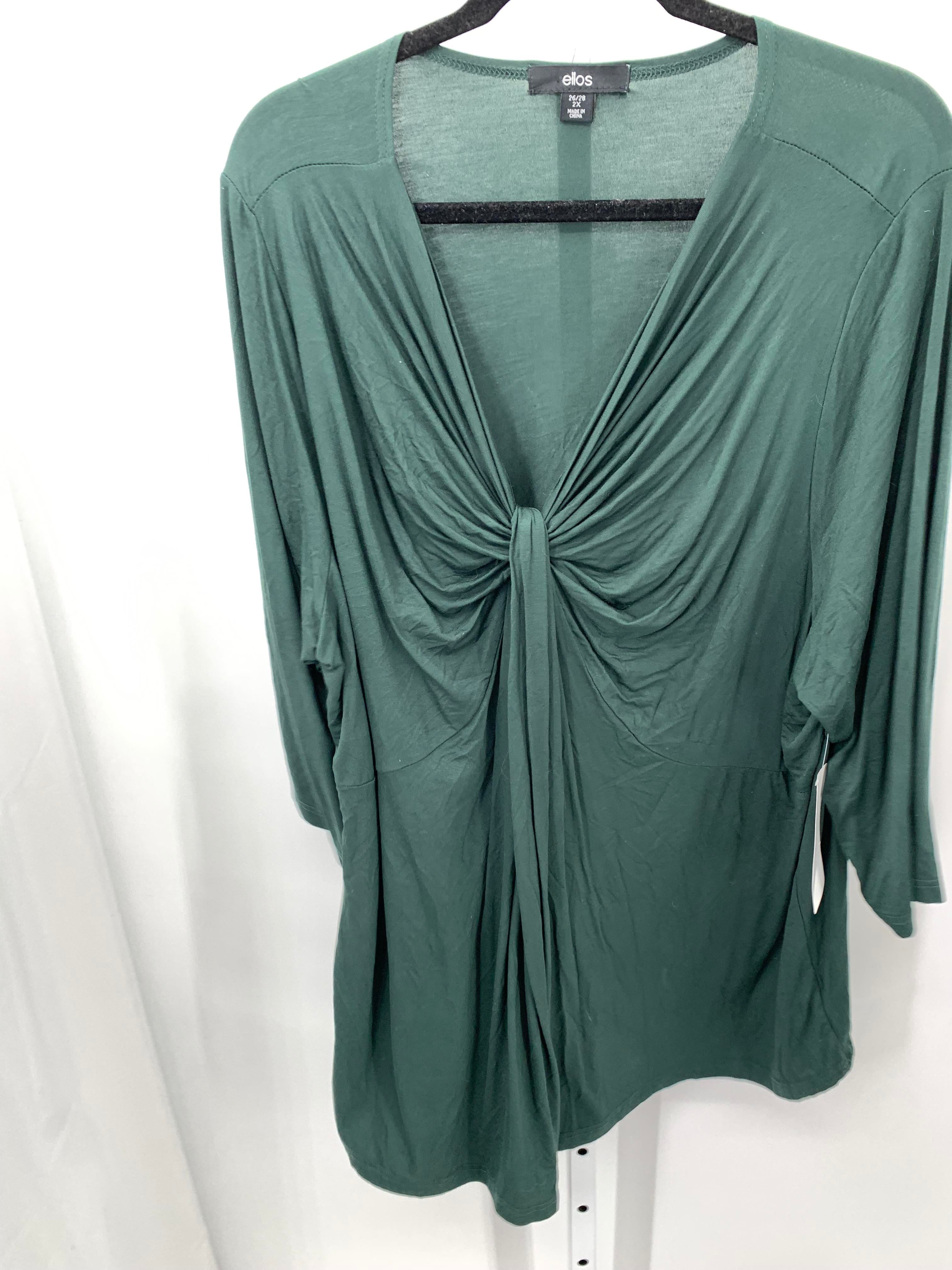 Size 2X Womens 3/4 Sleeve Shirt
