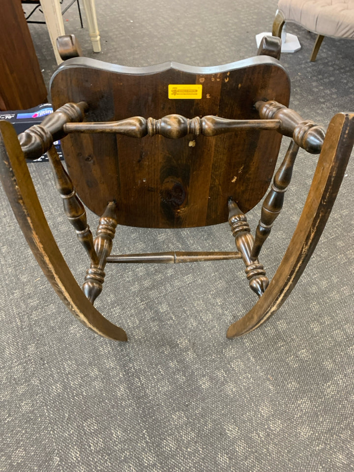 VTG DARK WOOD ROCKER.