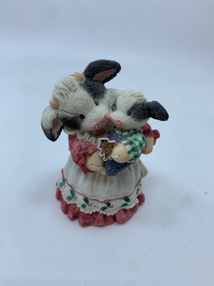 "BABY'S FIRST CHRISTMOOS" MARY MOOMOOS FIGURE.