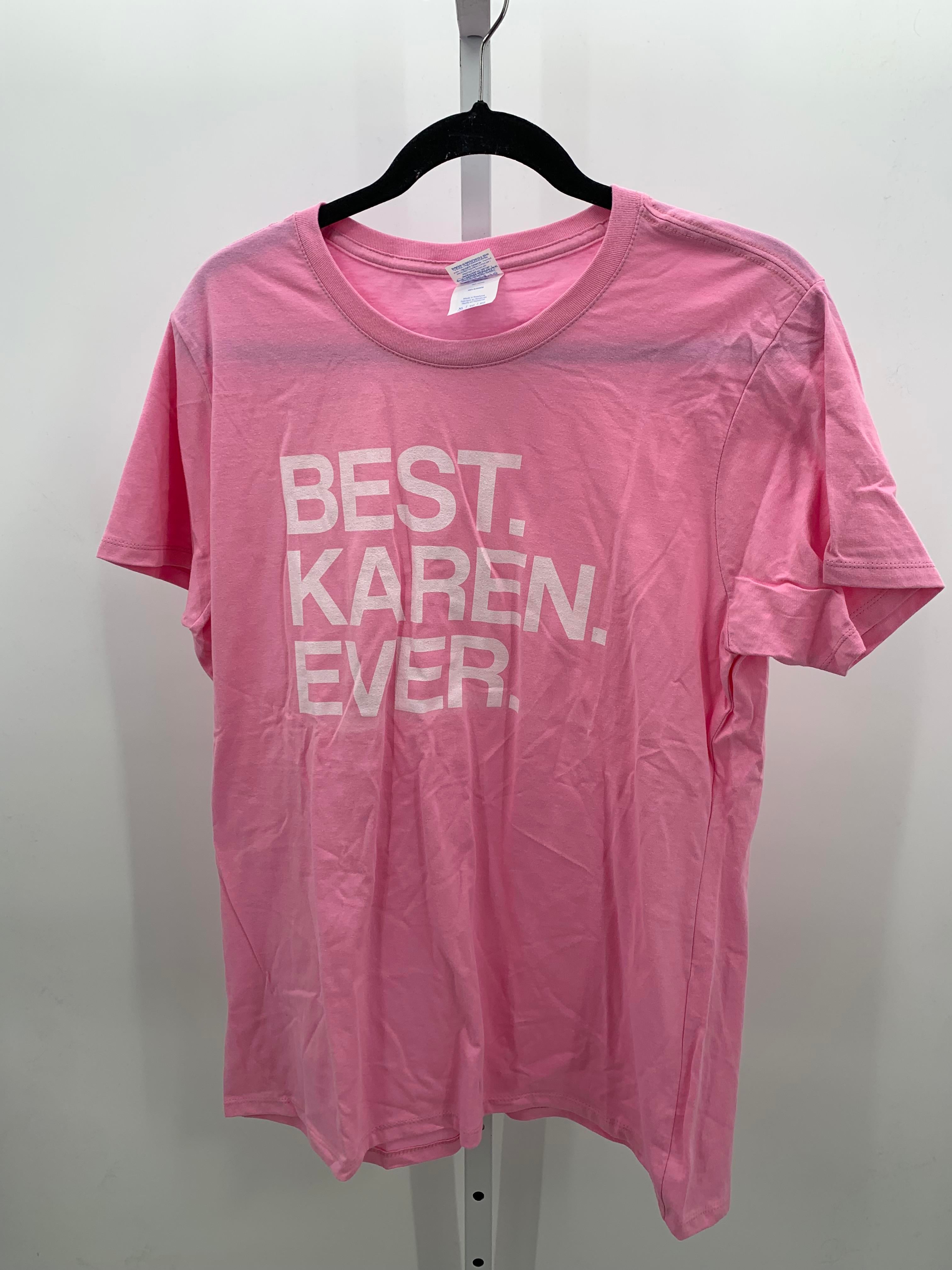 Size Extra Large Misses Short Sleeve Shirt