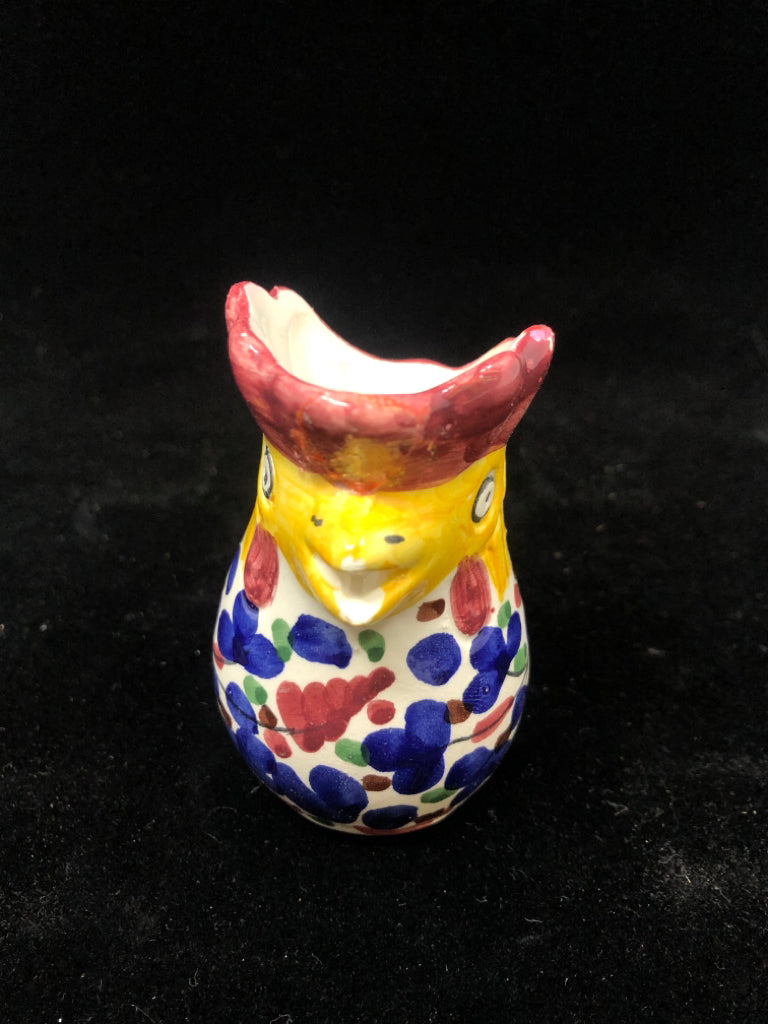 ROOSTER CERAMIC CREAMER.