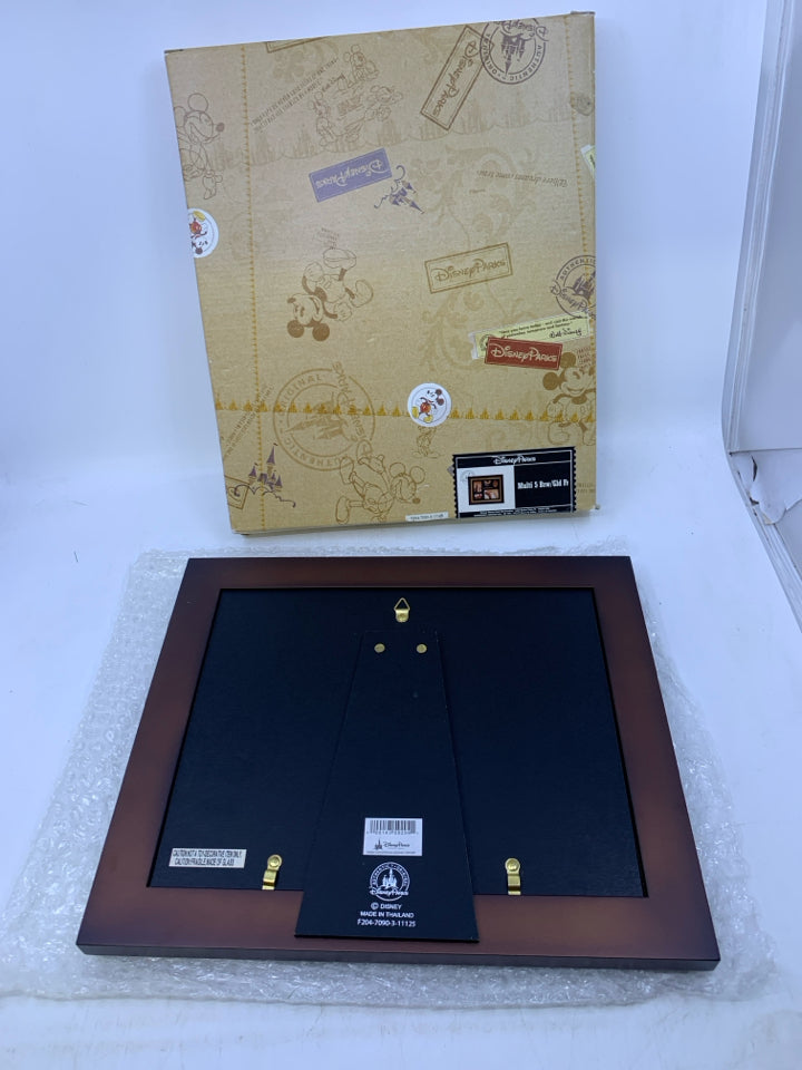 NIB BROWN FRAME W/ 5 PHOTO SLOTS.